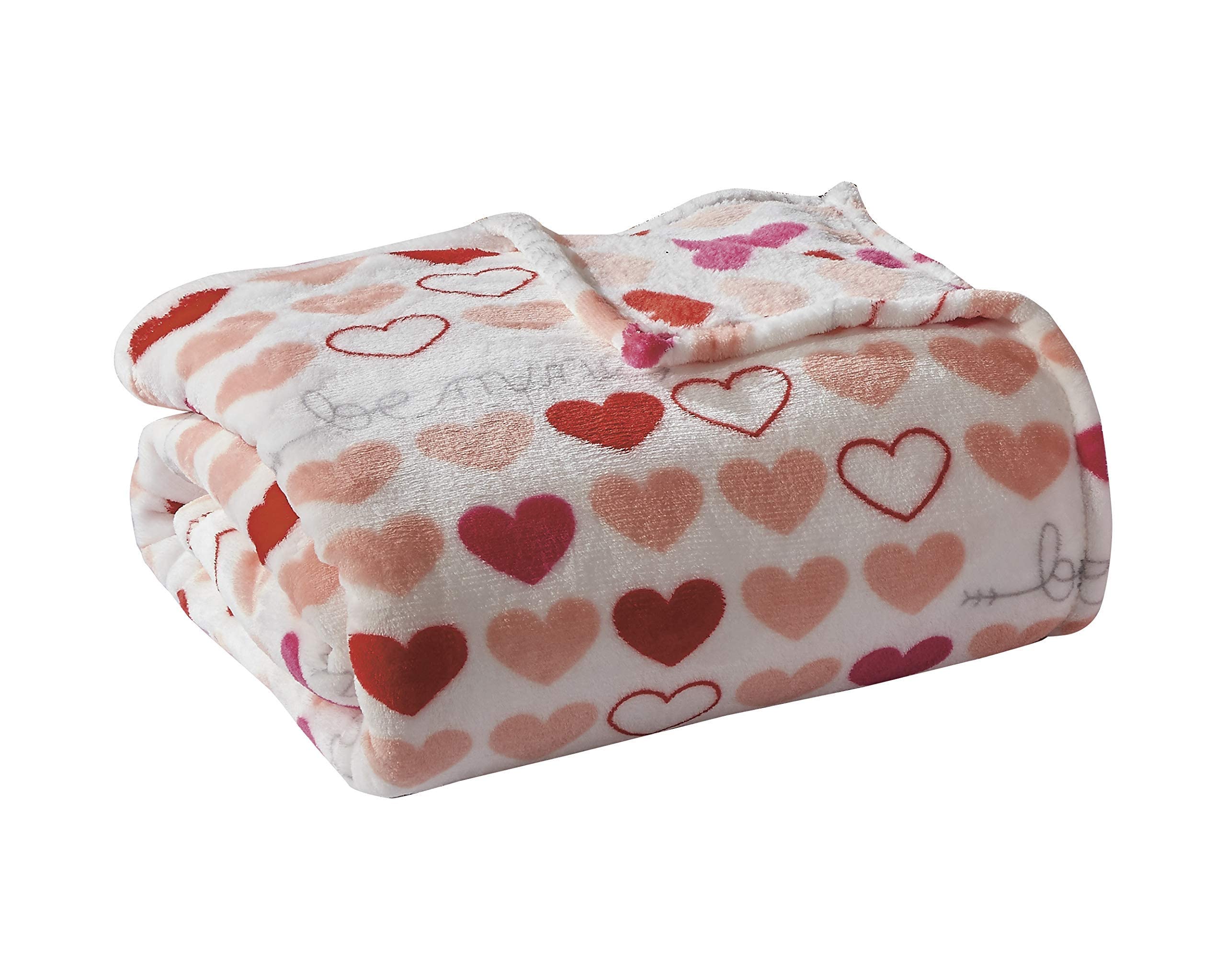 Decor&More Amor Eterno Be Mine Love Collection Valentine's Day Heart Ultra Plush Throw Blanket (50" x 60") - - Image 33