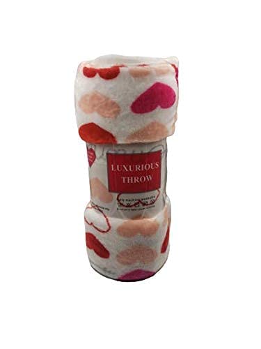 Decor&More Amor Eterno Be Mine Love Collection Valentine's Day Heart Ultra Plush Throw Blanket (50" x 60") - - Image 34