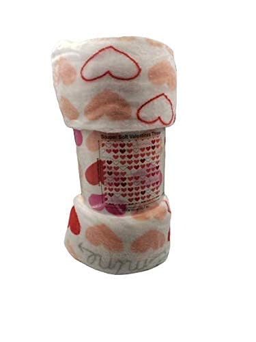 Decor&More Amor Eterno Be Mine Love Collection Valentine's Day Heart Ultra Plush Throw Blanket (50" x 60") - - Image 35