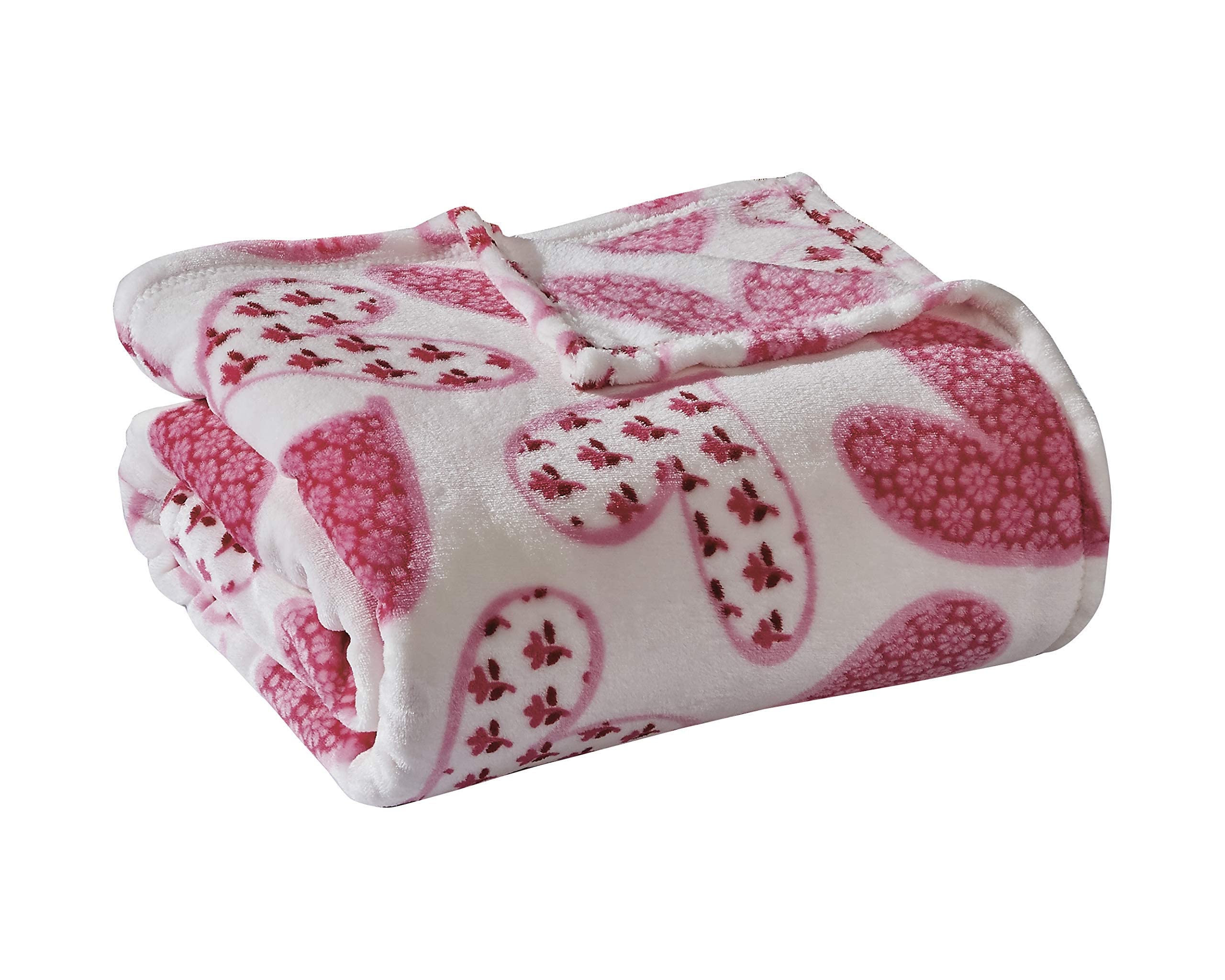 Decor&More Amor Eterno Be Mine Love Collection Valentine's Day Heart Ultra Plush Throw Blanket (50" x 60") - - Image 39