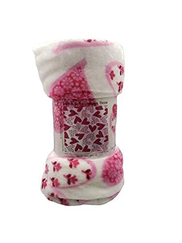 Decor&More Amor Eterno Be Mine Love Collection Valentine's Day Heart Ultra Plush Throw Blanket (50" x 60") - - Image 42