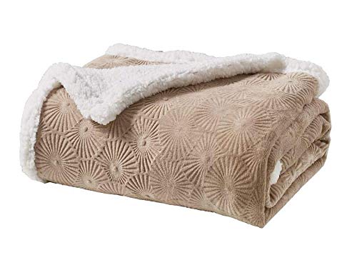 Decor&More Bon Iver Collection Extra Soft Bursting Fireworks Embossed Microplush Throw Blanket with Sherpa Backing (50" x 60") - Image 6