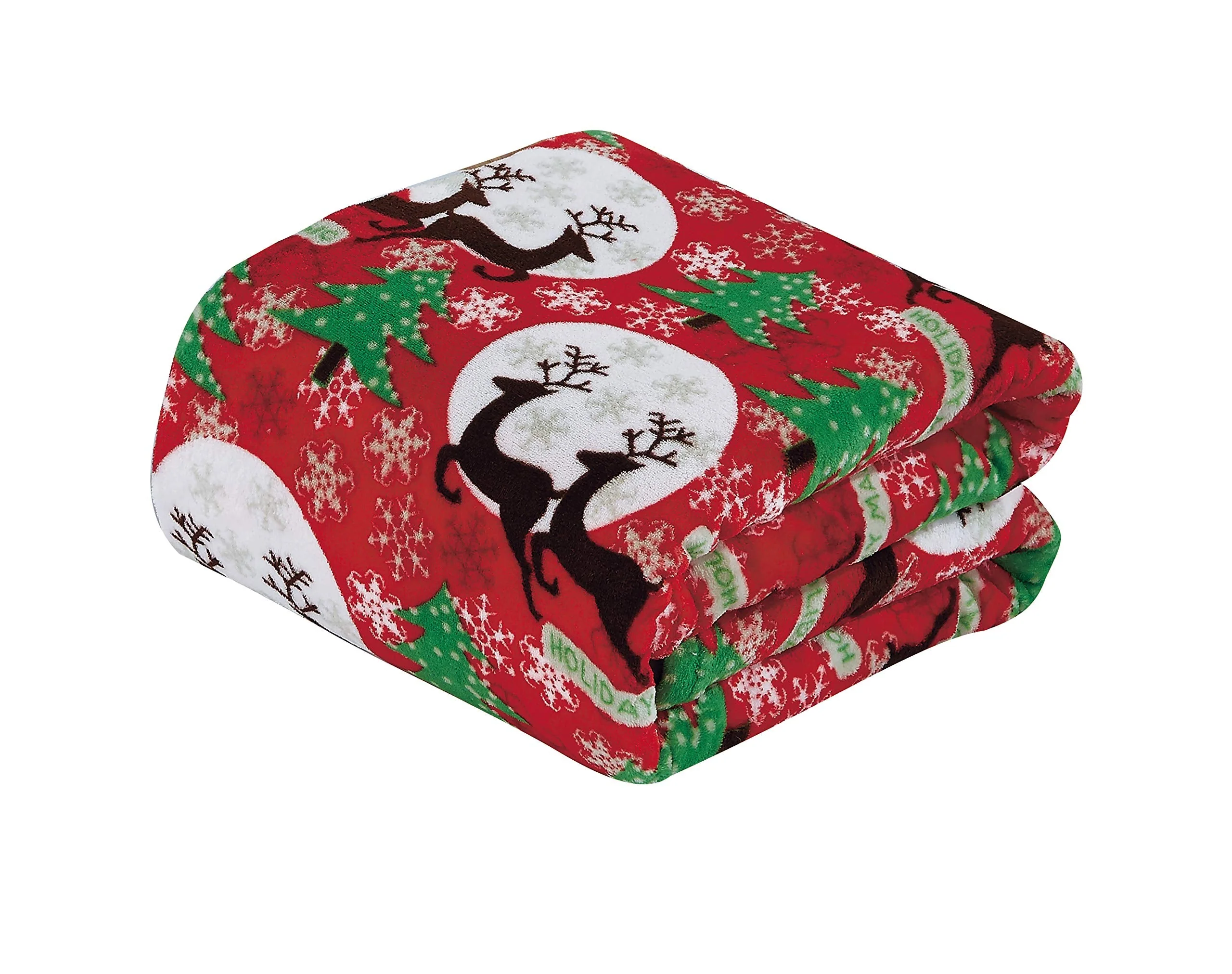 Decor&More Festive Holiday Microplush Throw Blanket (50" x 60") - Forest Friends - Image 17
