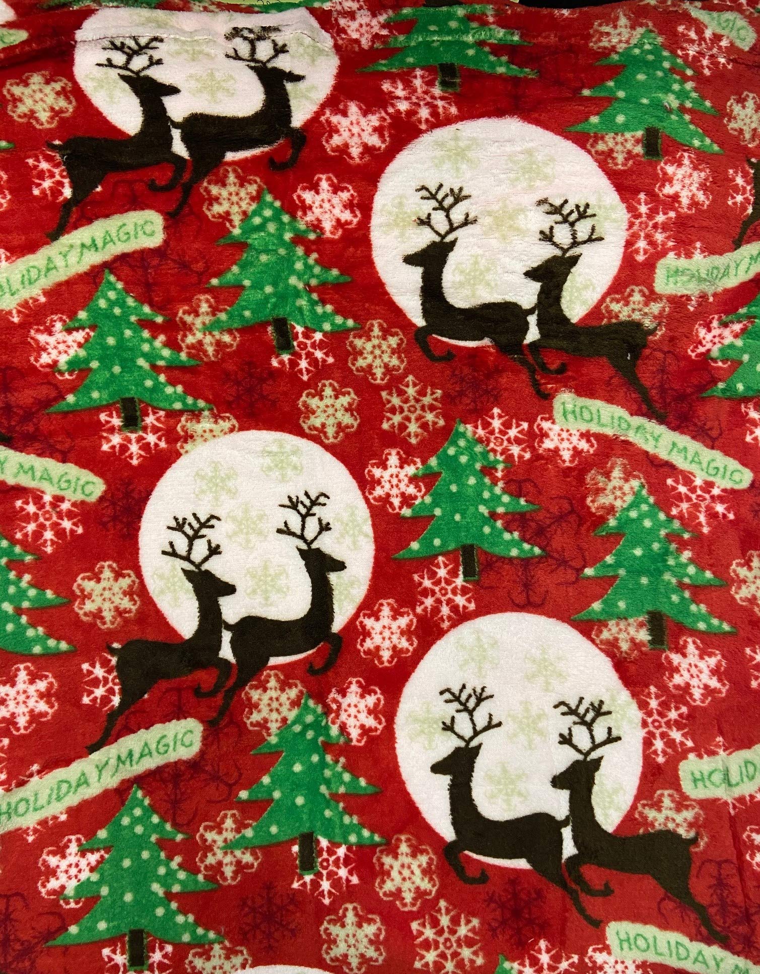 Decor&More Festive Holiday Microplush Throw Blanket (50" x 60") - Forest Friends - Image 22