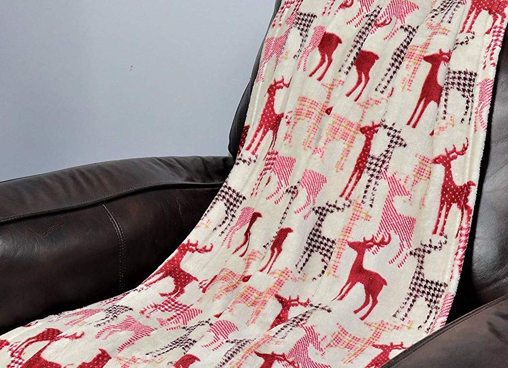 Decor&More Festive Holiday Microplush Throw Blanket (50" x 60") - Forest Friends - Image 27