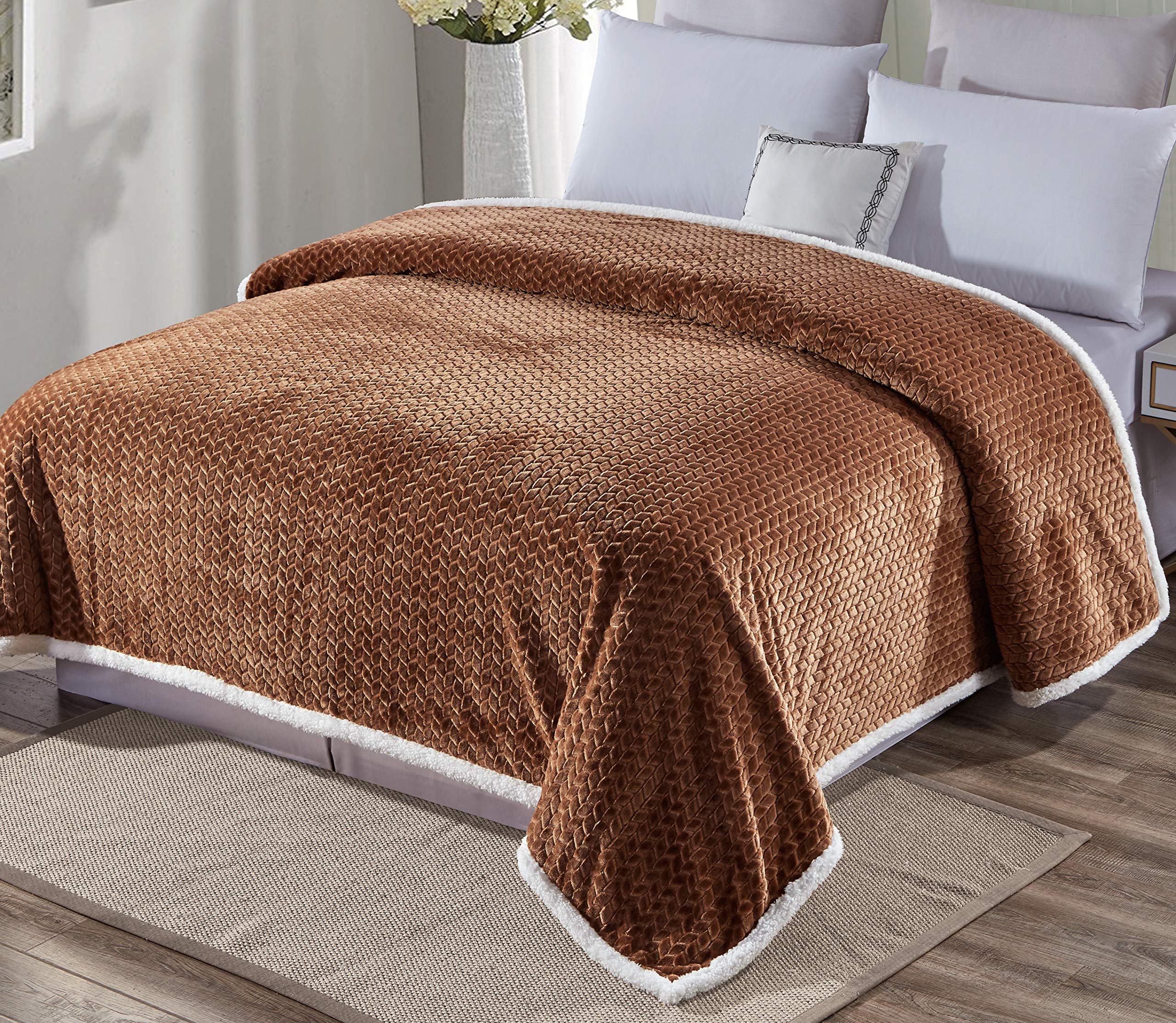 Decor&More Home Essentials Braided Sherpa Blanket - Image 13