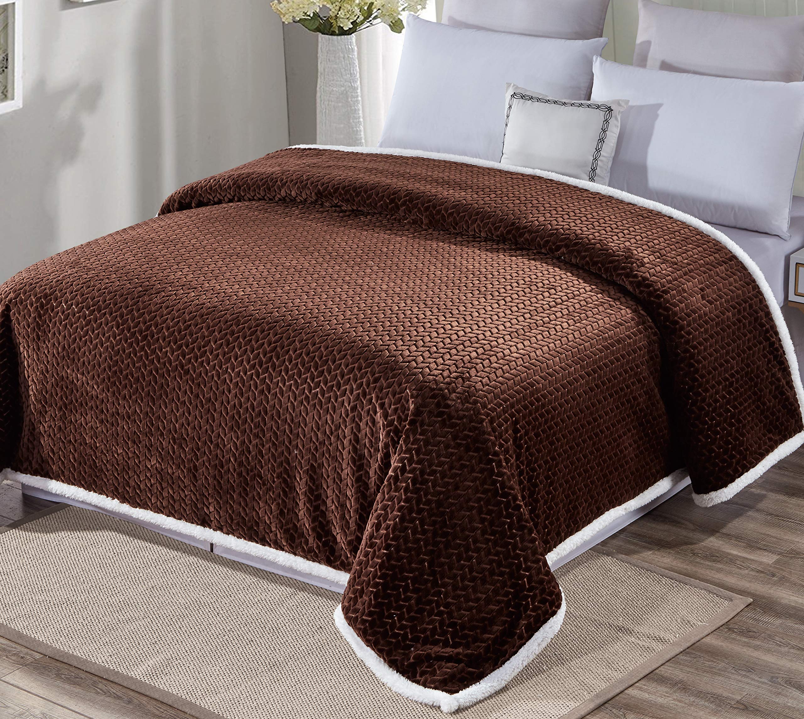 Decor&More Home Essentials Braided Sherpa Blanket - Image 15