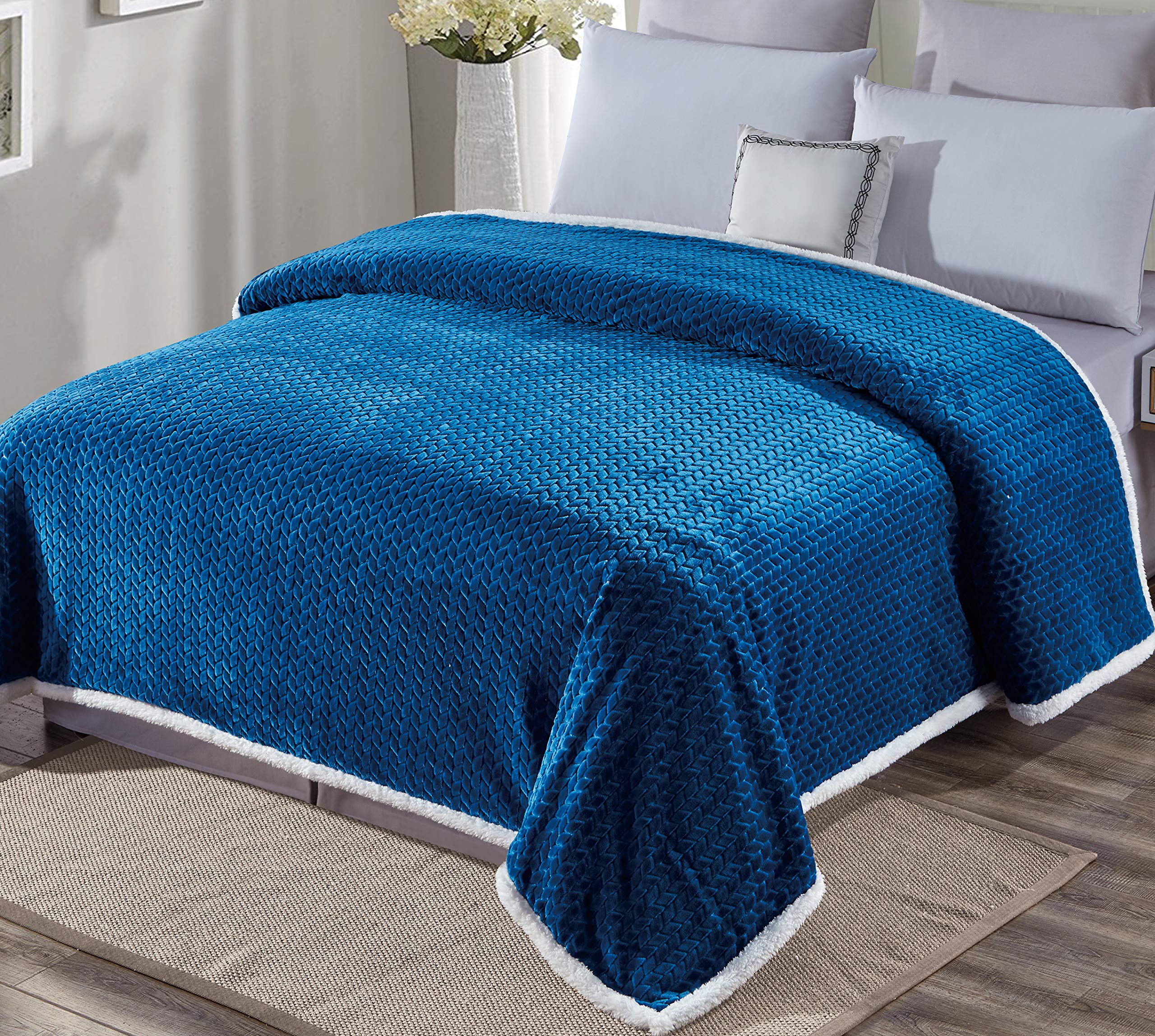Decor&More Home Essentials Braided Sherpa Blanket - Image 17