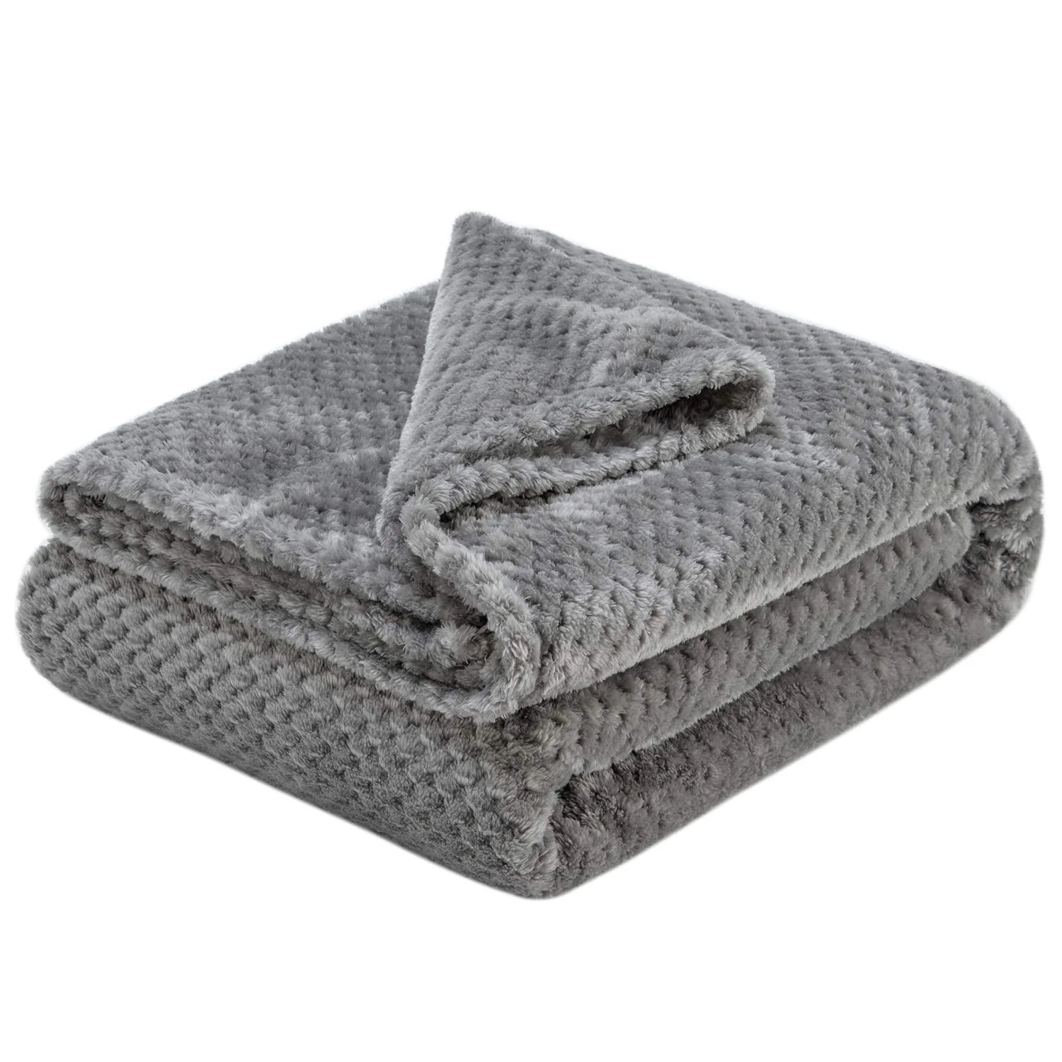 Decor&More Home Essentials Popcorn Textured Microplush Blanket - Image 3