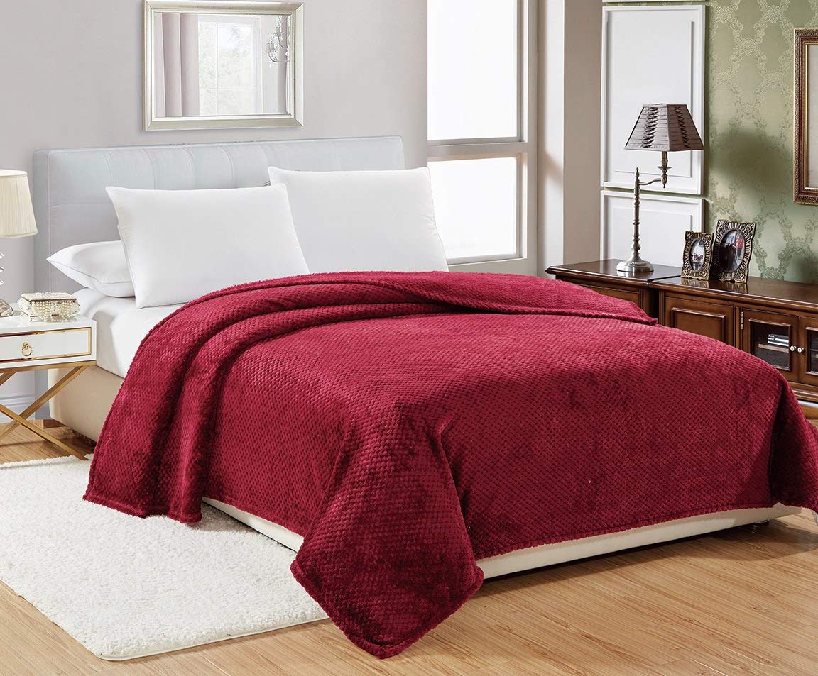 Decor&More Home Essentials Popcorn Textured Microplush Blanket - Image 10