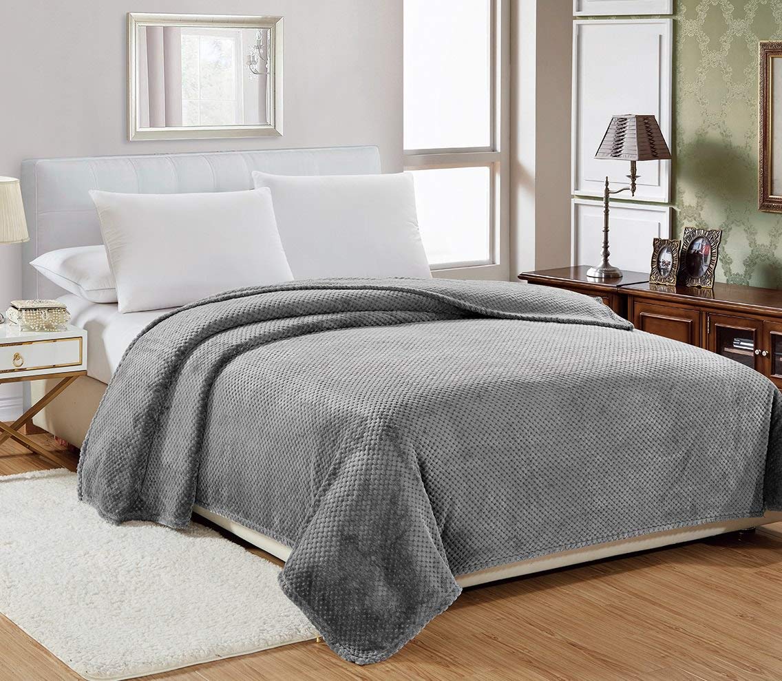 Decor&More Home Essentials Popcorn Textured Microplush Blanket - Image 11