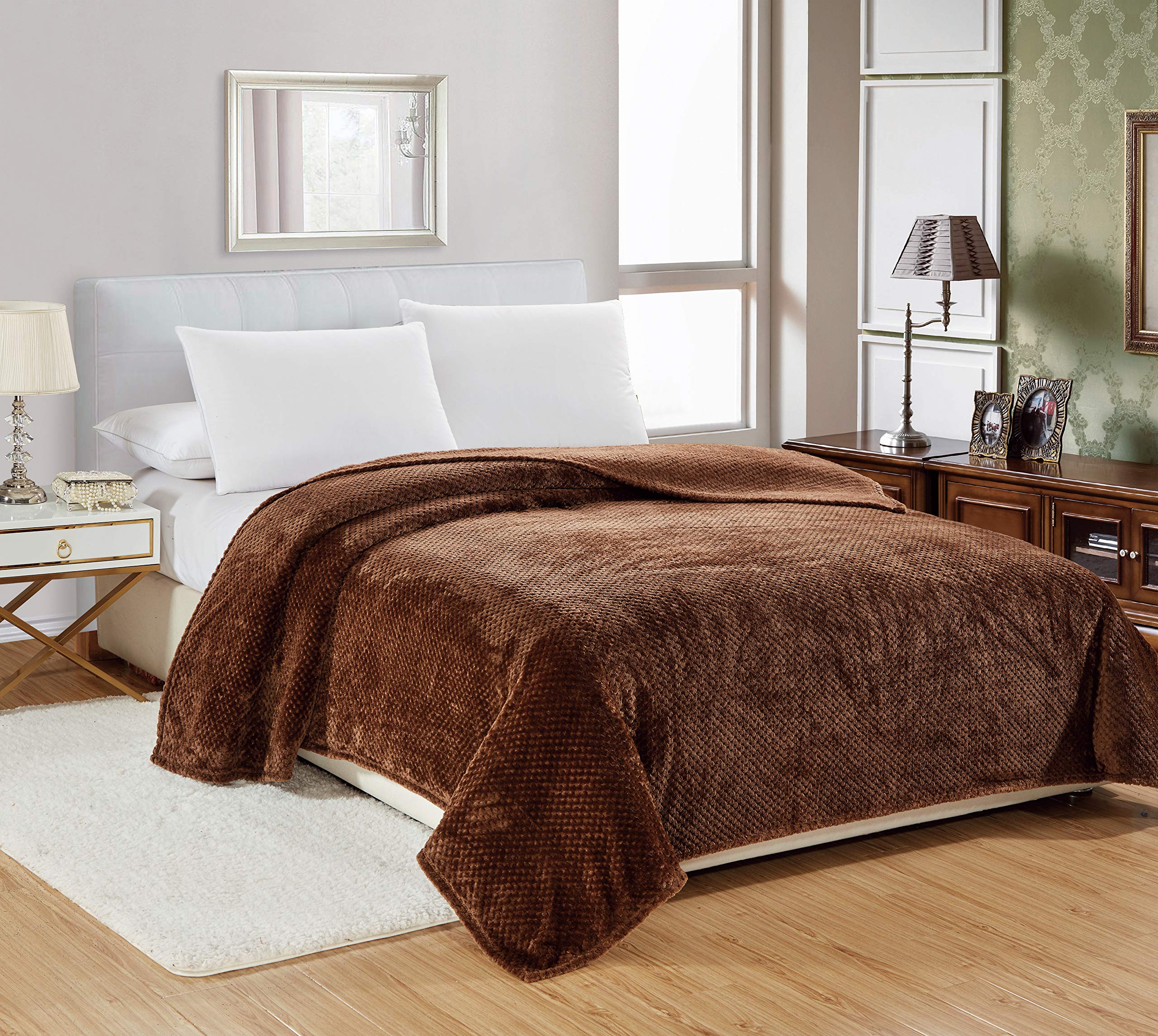 Decor&More Home Essentials Popcorn Textured Microplush Blanket - Image 4