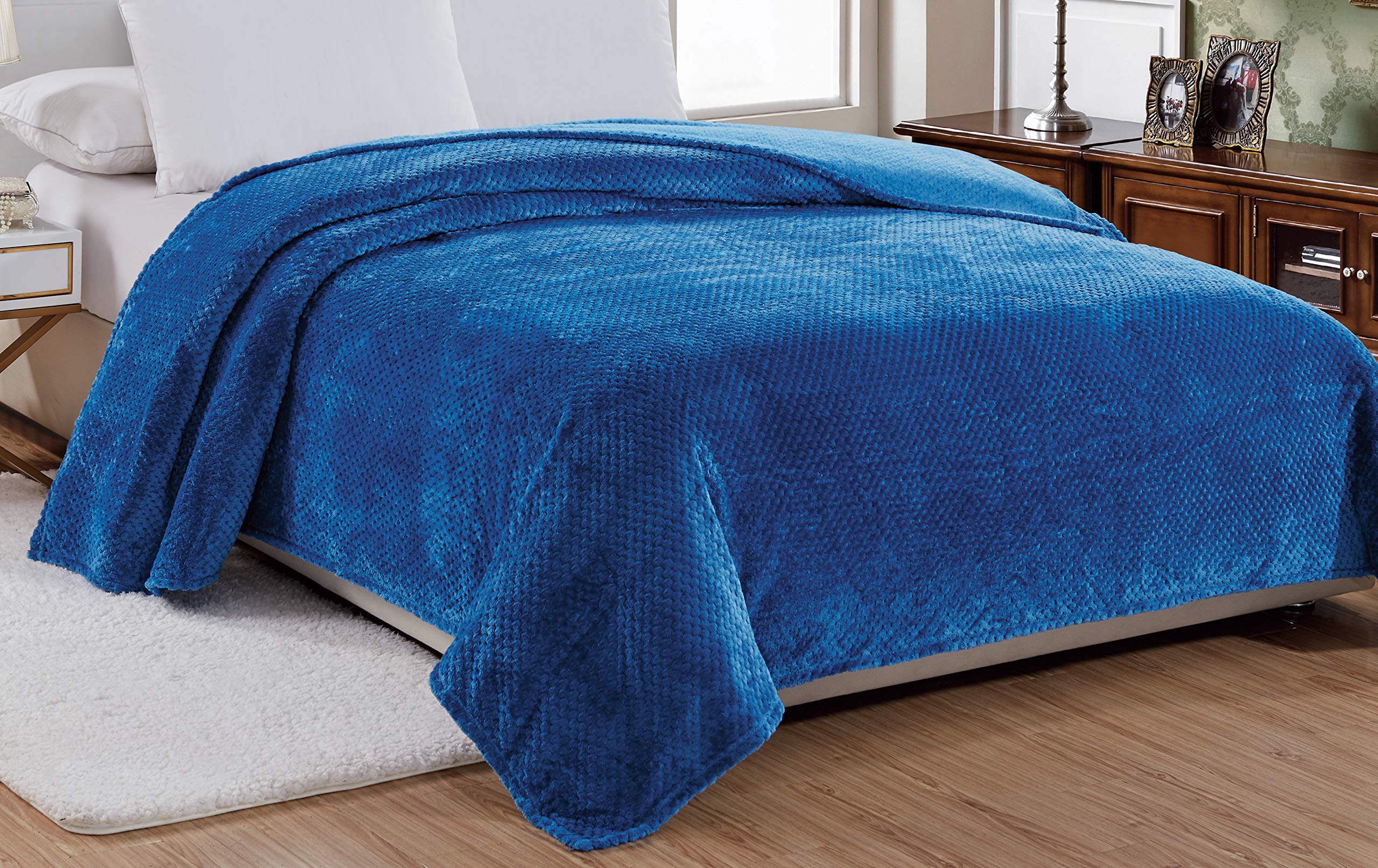 Decor&More Home Essentials Popcorn Textured Microplush Blanket - Image 6
