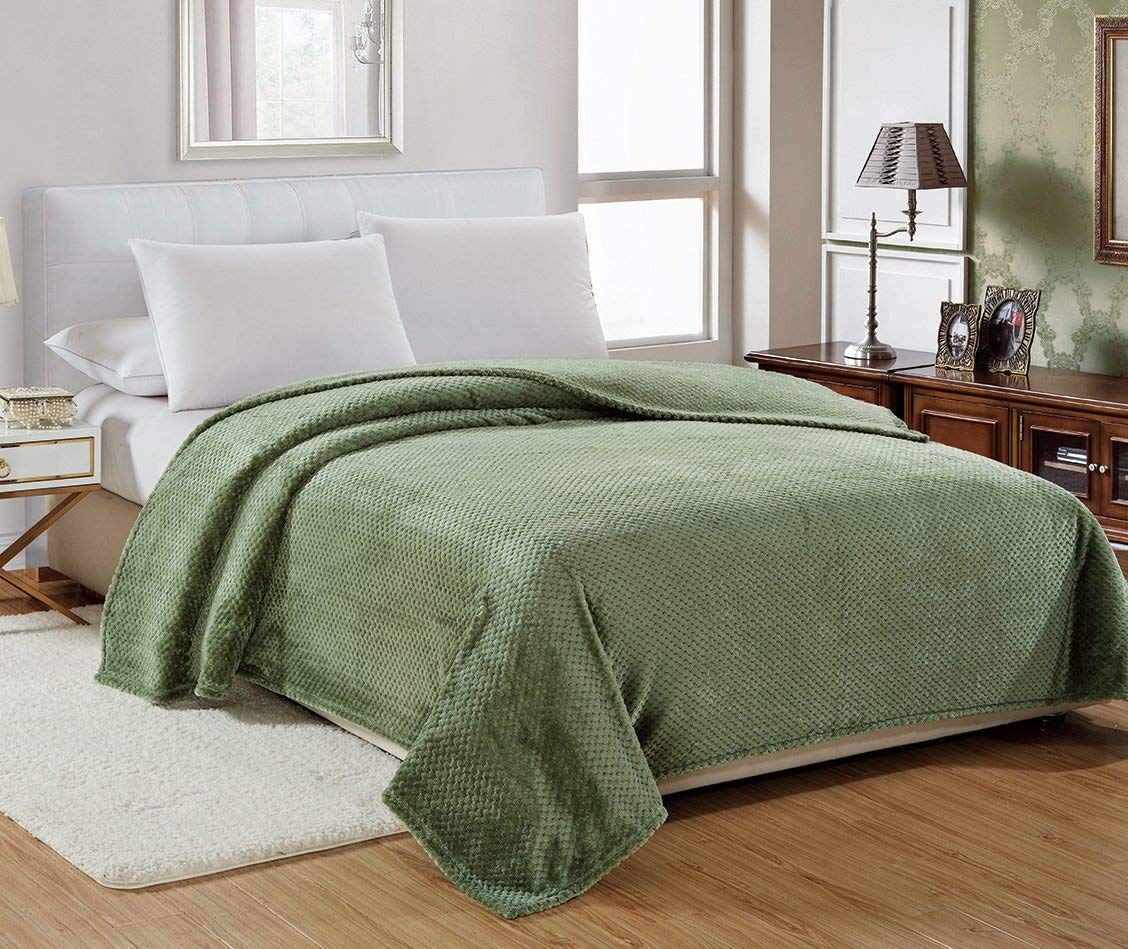 Decor&More Home Essentials Popcorn Textured Microplush Blanket - Image 7