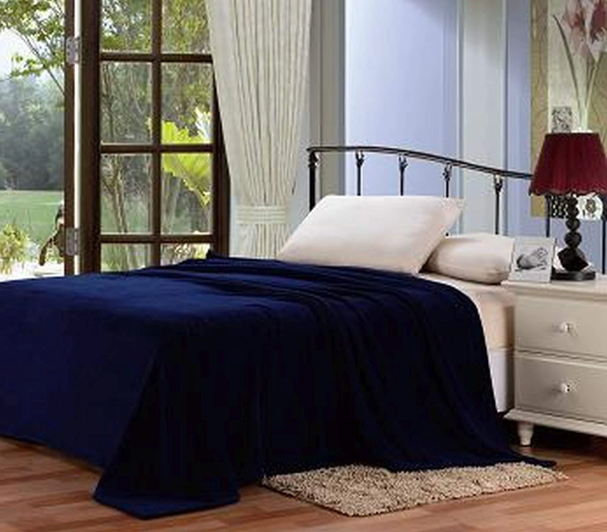 Decor&More Home Essentials Solid Microplush Blanket - Image 8