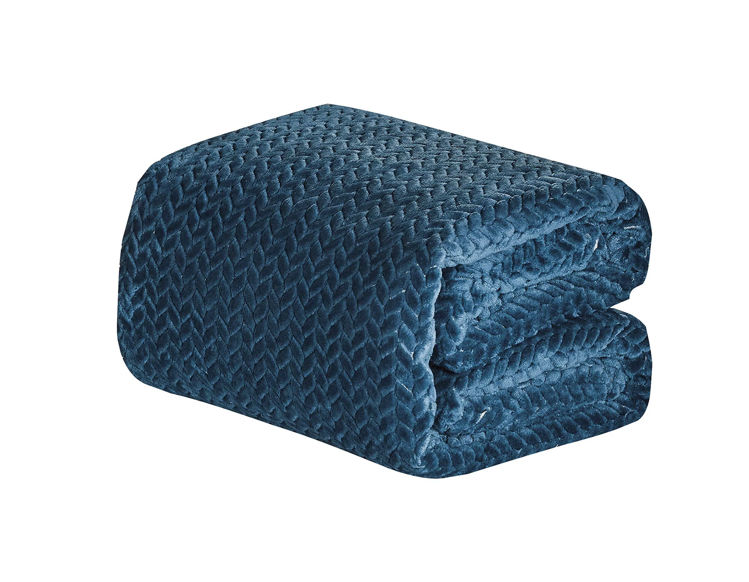 Decor&More HomeEssentials Extra Heavy and Plush Chevron Braided Microplush Jacquard Blanket - Image 13