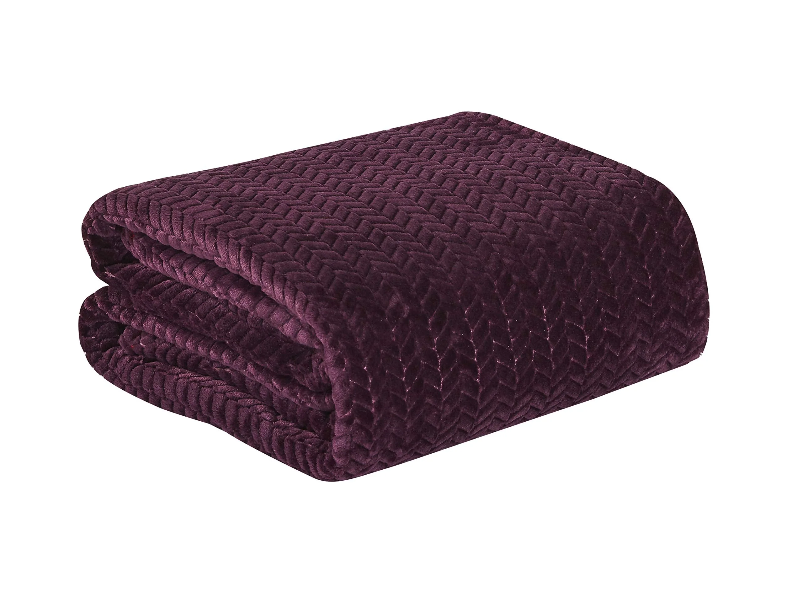 Decor&More HomeEssentials Extra Heavy and Plush Chevron Braided Microplush Jacquard Blanket - Image 19