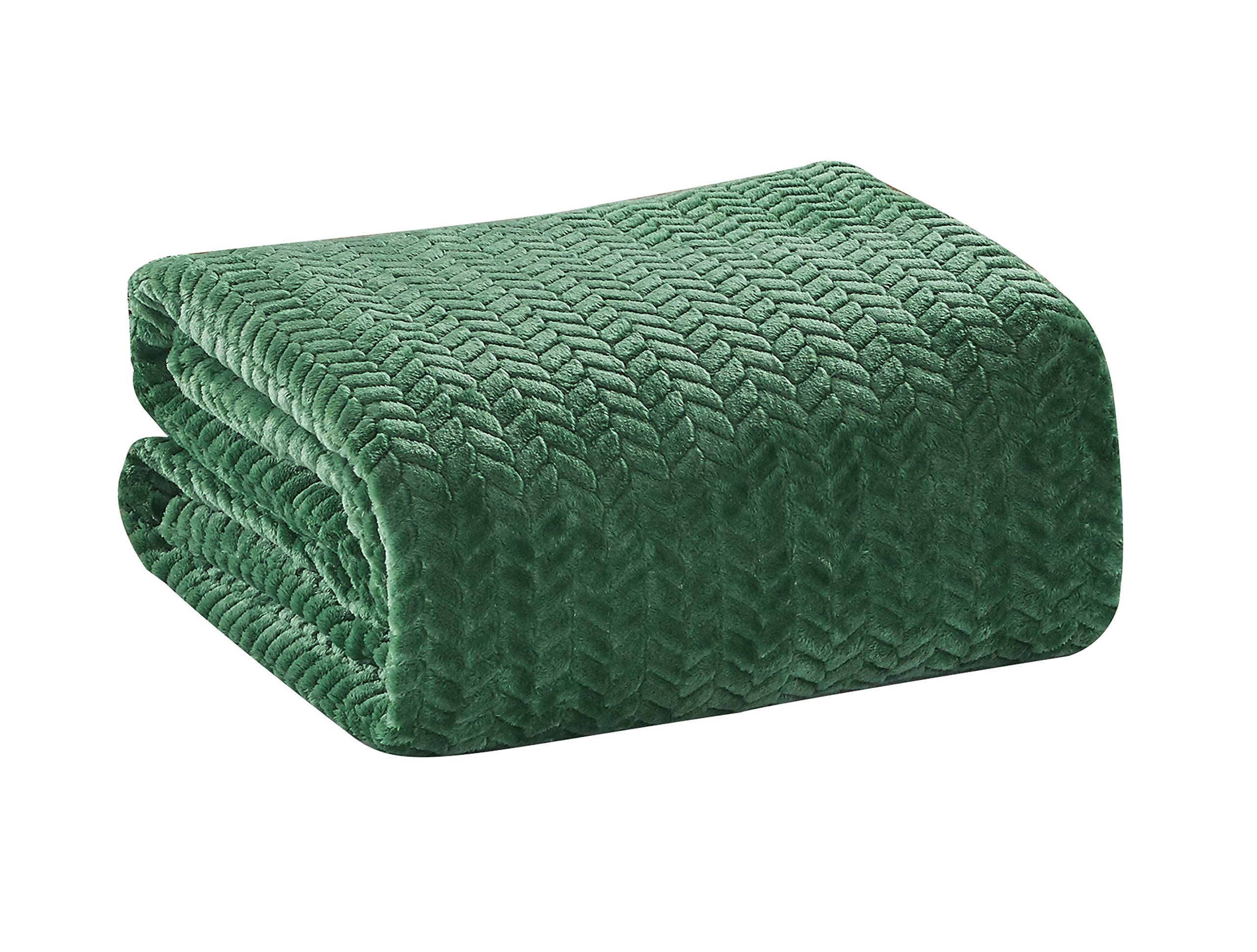Decor&More HomeEssentials Extra Heavy and Plush Chevron Braided Microplush Jacquard Blanket - Image 21