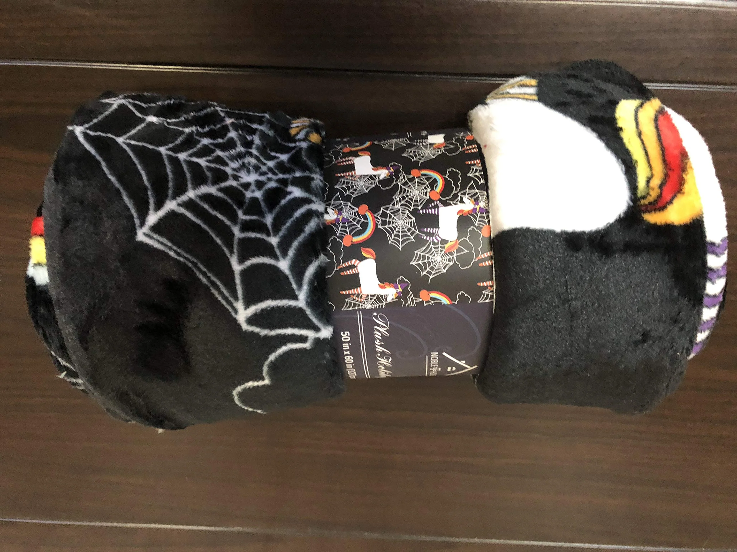 Decor&More Microplush Throw Blanket (50" x 60") - Rainbow Spider Horse - Image 3