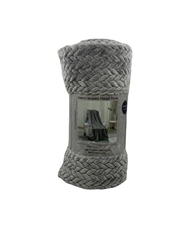 Decor&More Noble House Oversized and Extra Heavy Chevron Braided Throw Blanket (50" x 70") - Image 10