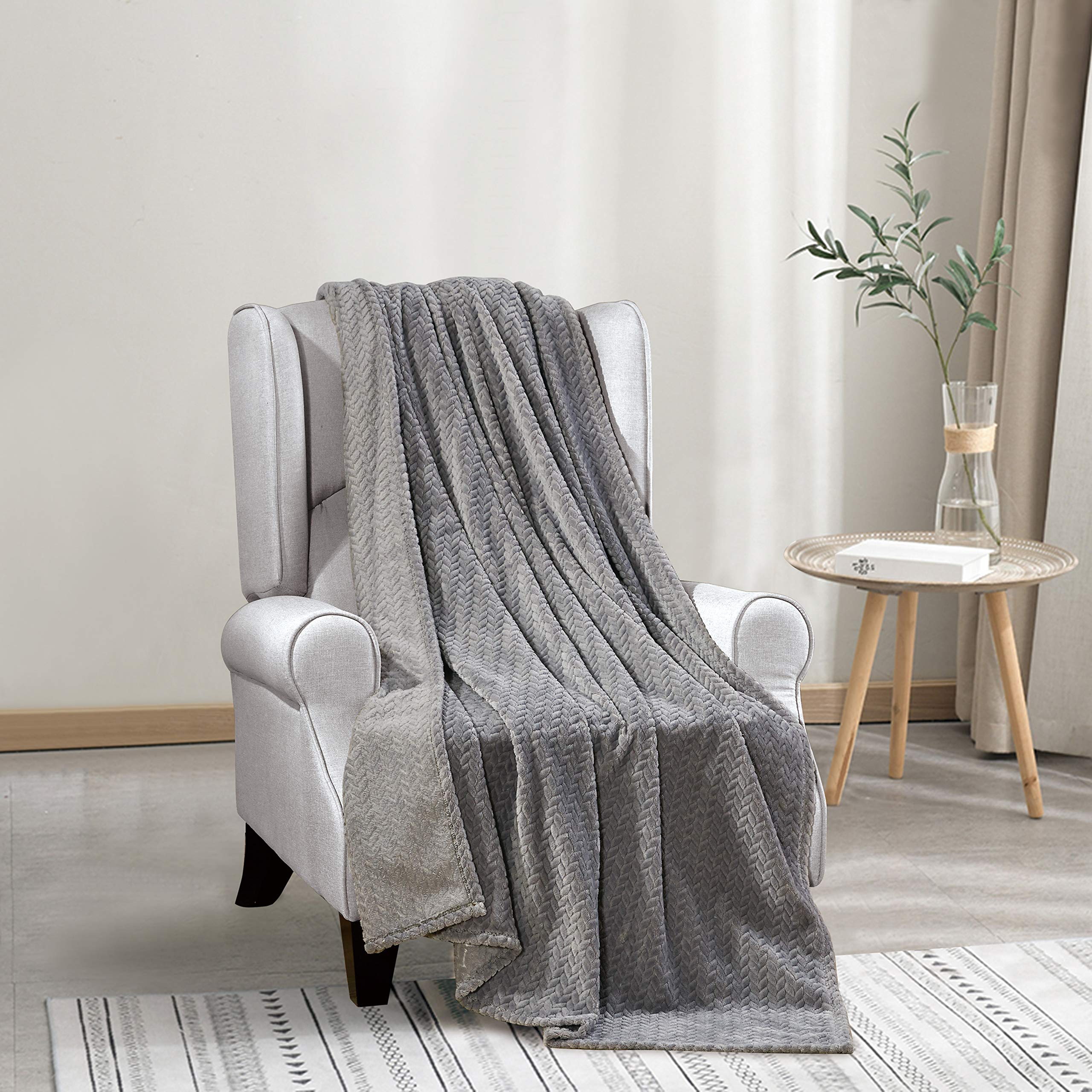 Decor&More Noble House Oversized and Extra Heavy Chevron Braided Throw Blanket (50" x 70") - Image 12