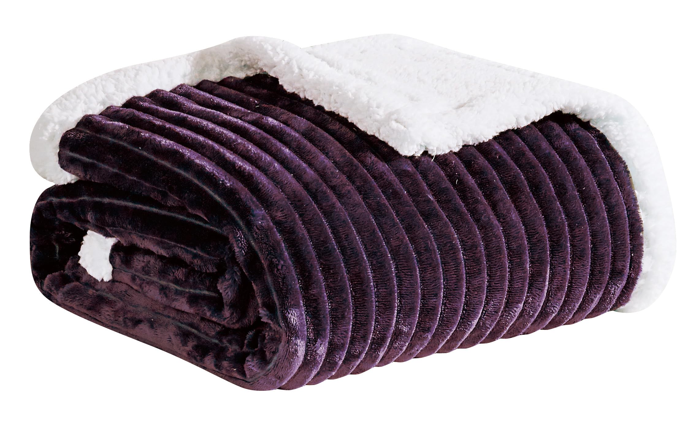 Decor&More Ultra Lush Reversible Sherpa Corduroy Blanket - Image 10