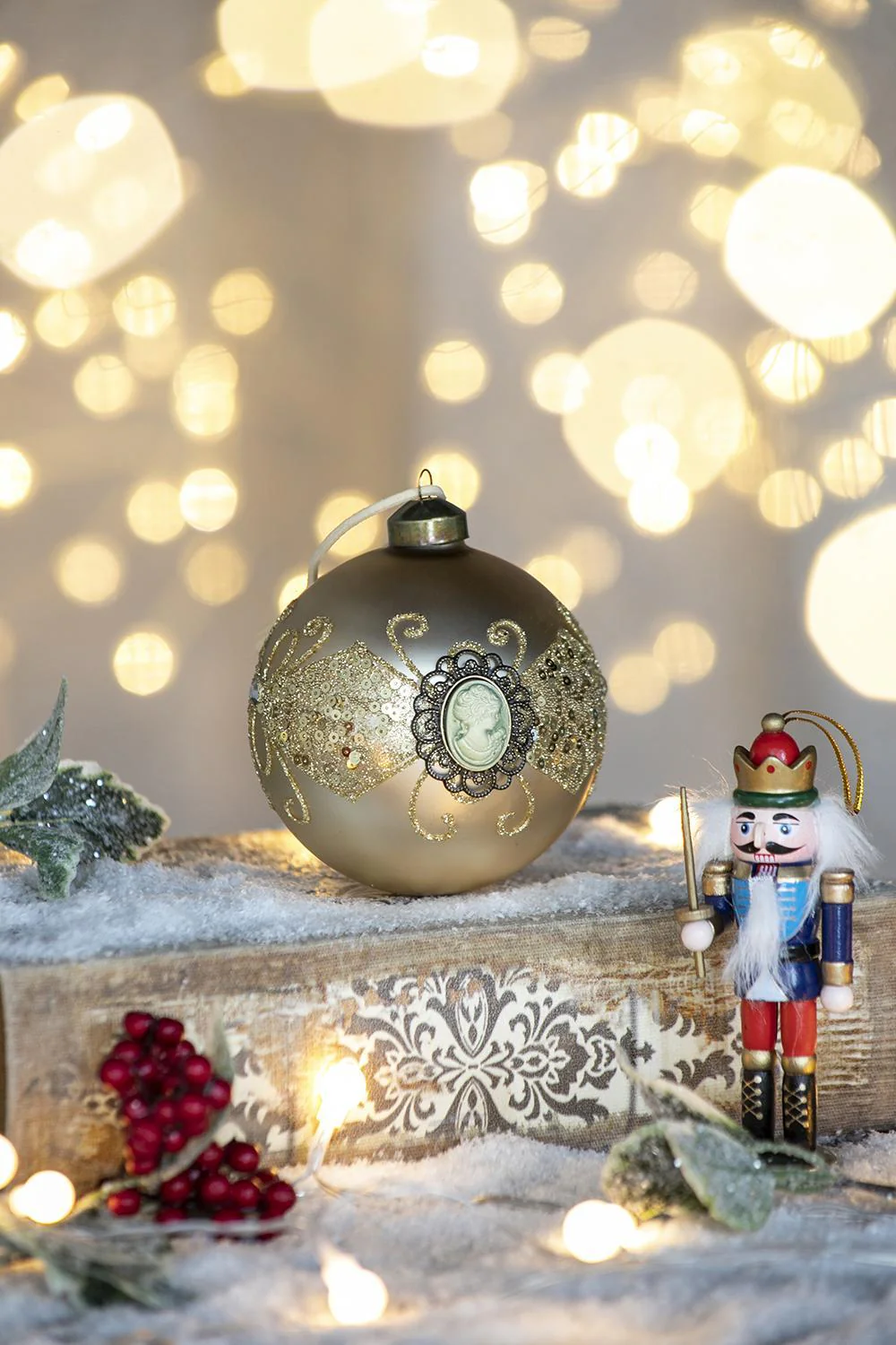 Decorative Hanging Ball Christmas Tree Ornaments For Holiday Decorations Set of 6 - Image 11