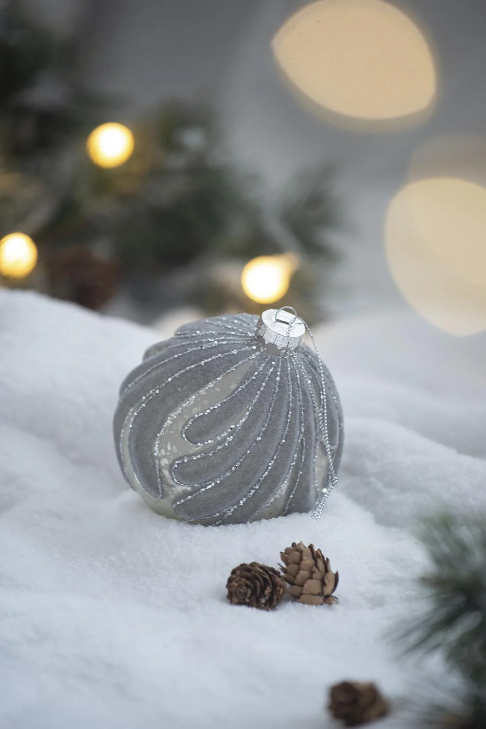Decorative Hanging Glass Christmas Ball Ornaments - Set of 6 - Image 11