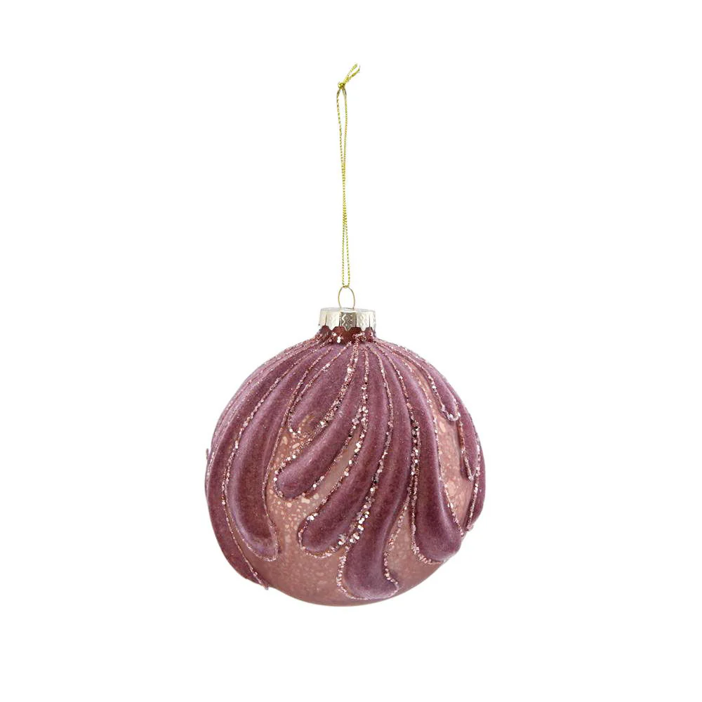 Decorative Hanging Glass Christmas Ball Ornaments - Set of 6 - Image 3