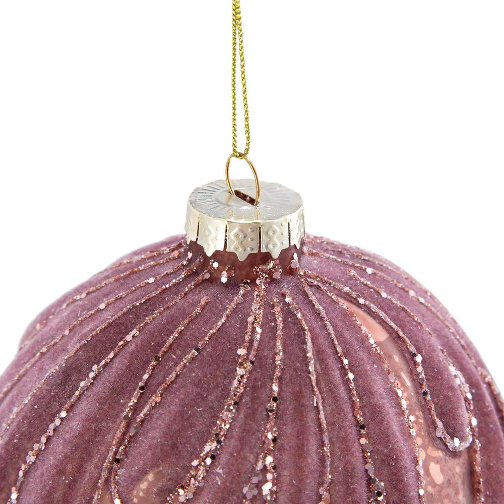 Decorative Hanging Glass Christmas Ball Ornaments - Set of 6 - Image 5