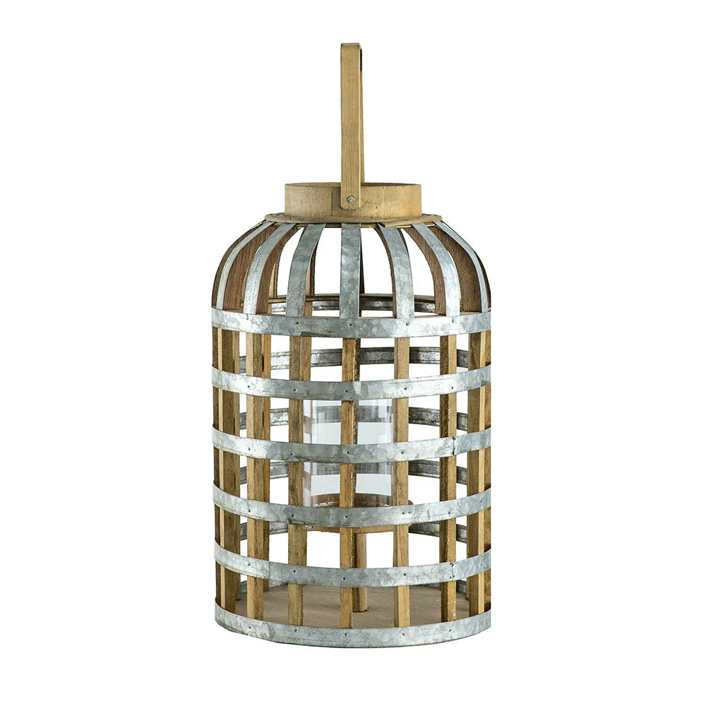 Decorative Lantern With Handle Wooden Lantern For Indoor Outdoor Home Garden Wedding - Image 18