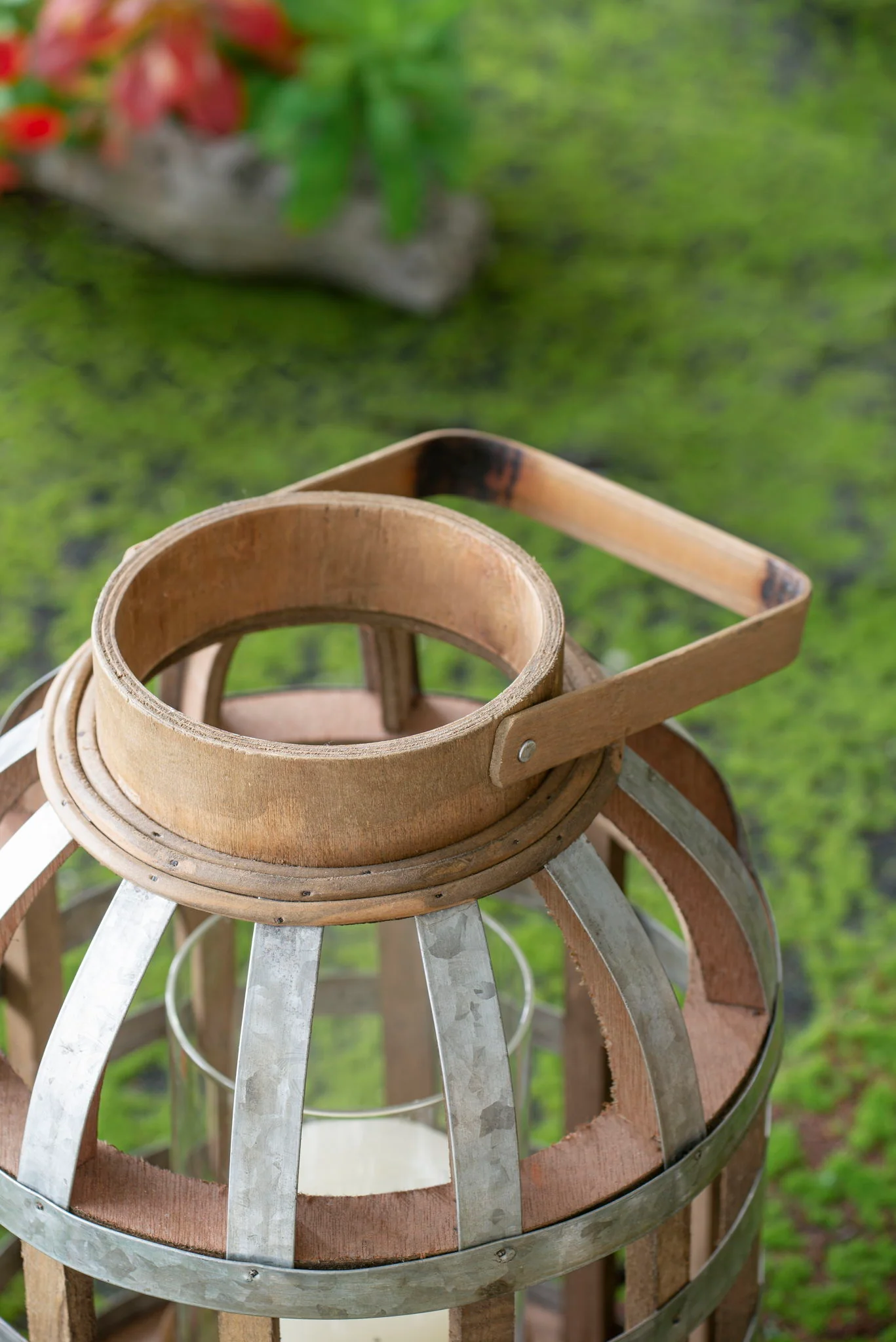 Decorative Lantern With Handle Wooden Lantern For Indoor Outdoor Home Garden Wedding - Image 20