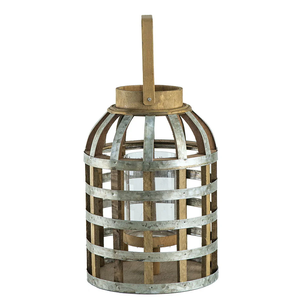 Decorative Lantern With Handle Wooden Lantern For Indoor Outdoor Home Garden Wedding - Image 21