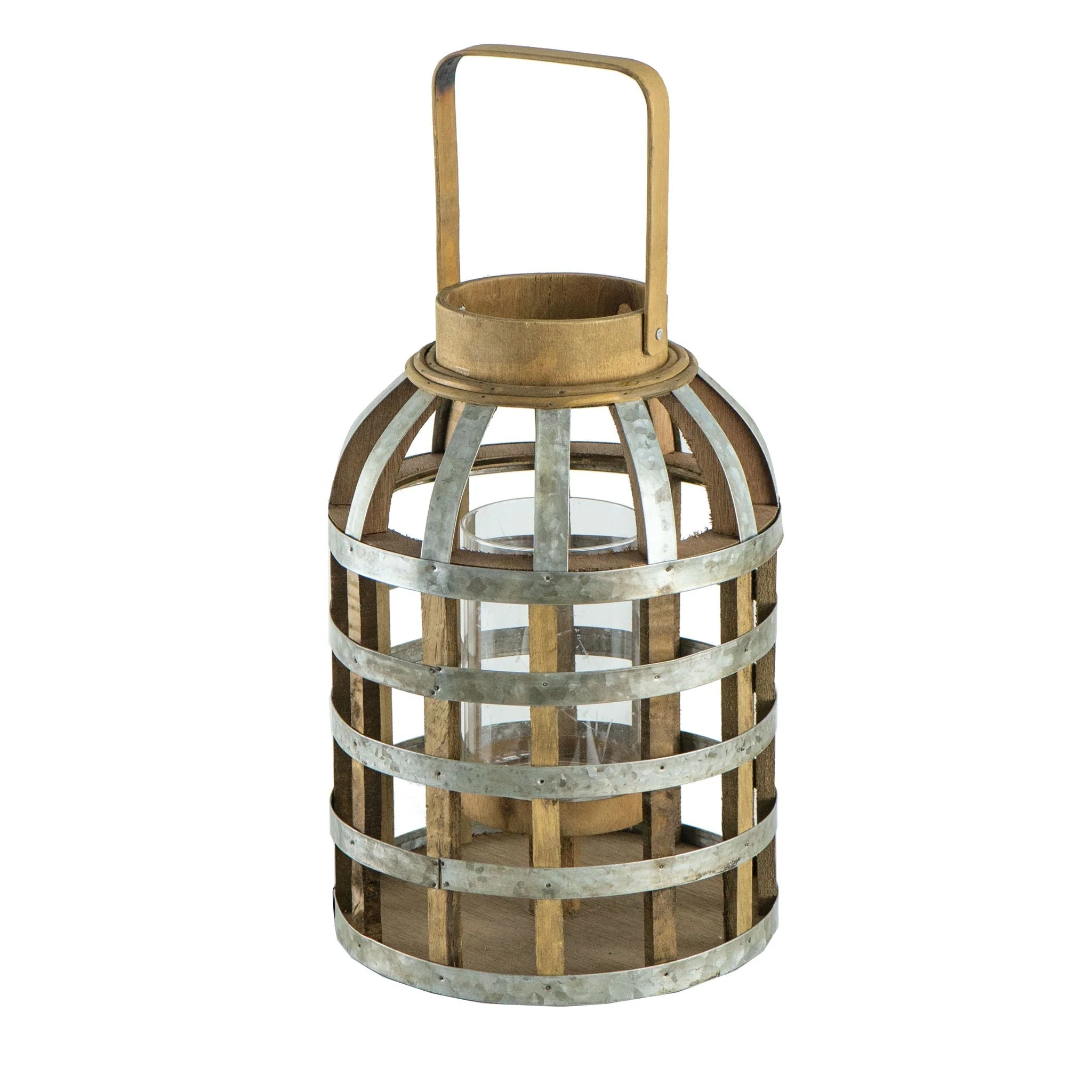 Decorative Lantern With Handle Wooden Lantern For Indoor Outdoor Home Garden Wedding - Image 23