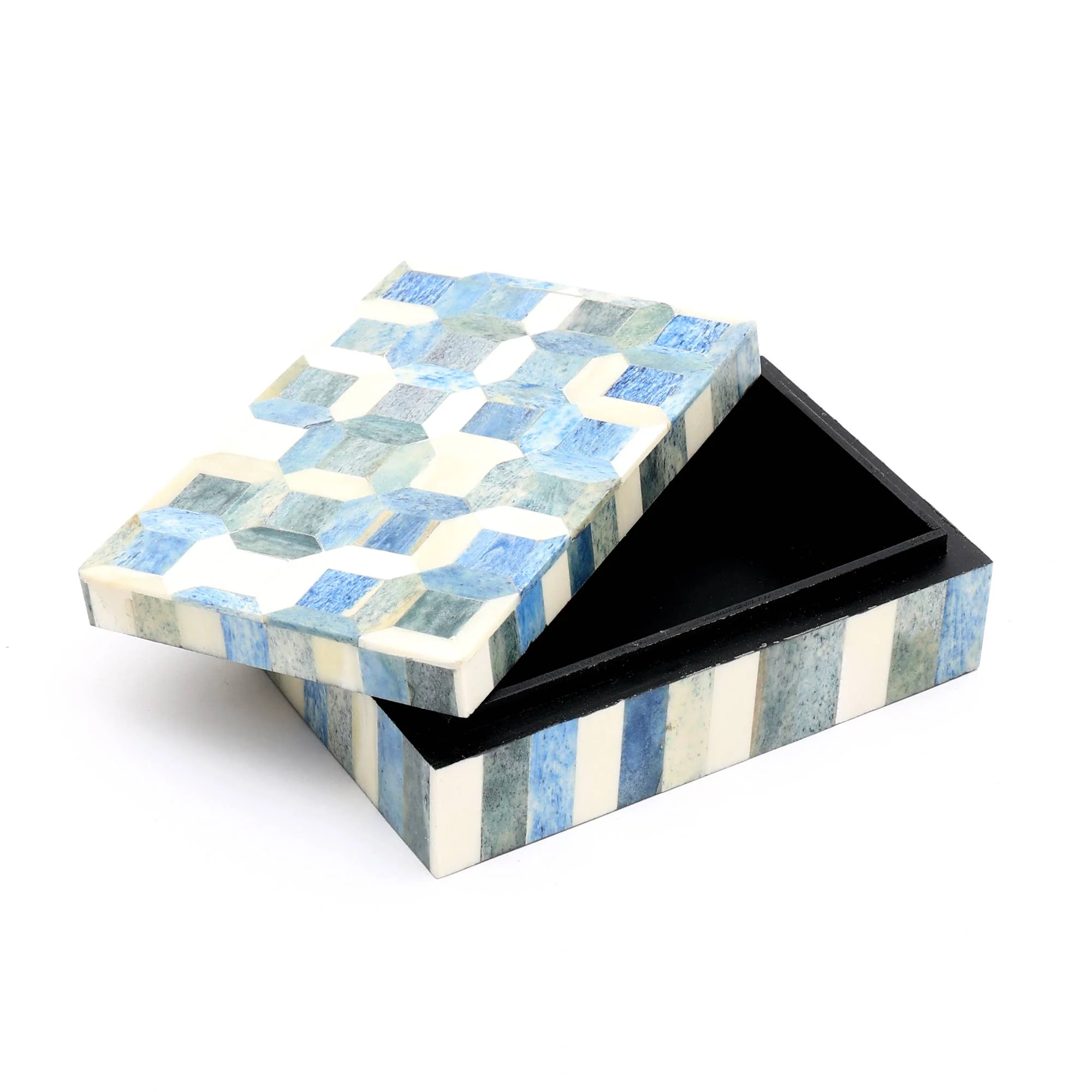 Decorative Storage Box with Bone Material - 6x4x2 Inches - Image 3