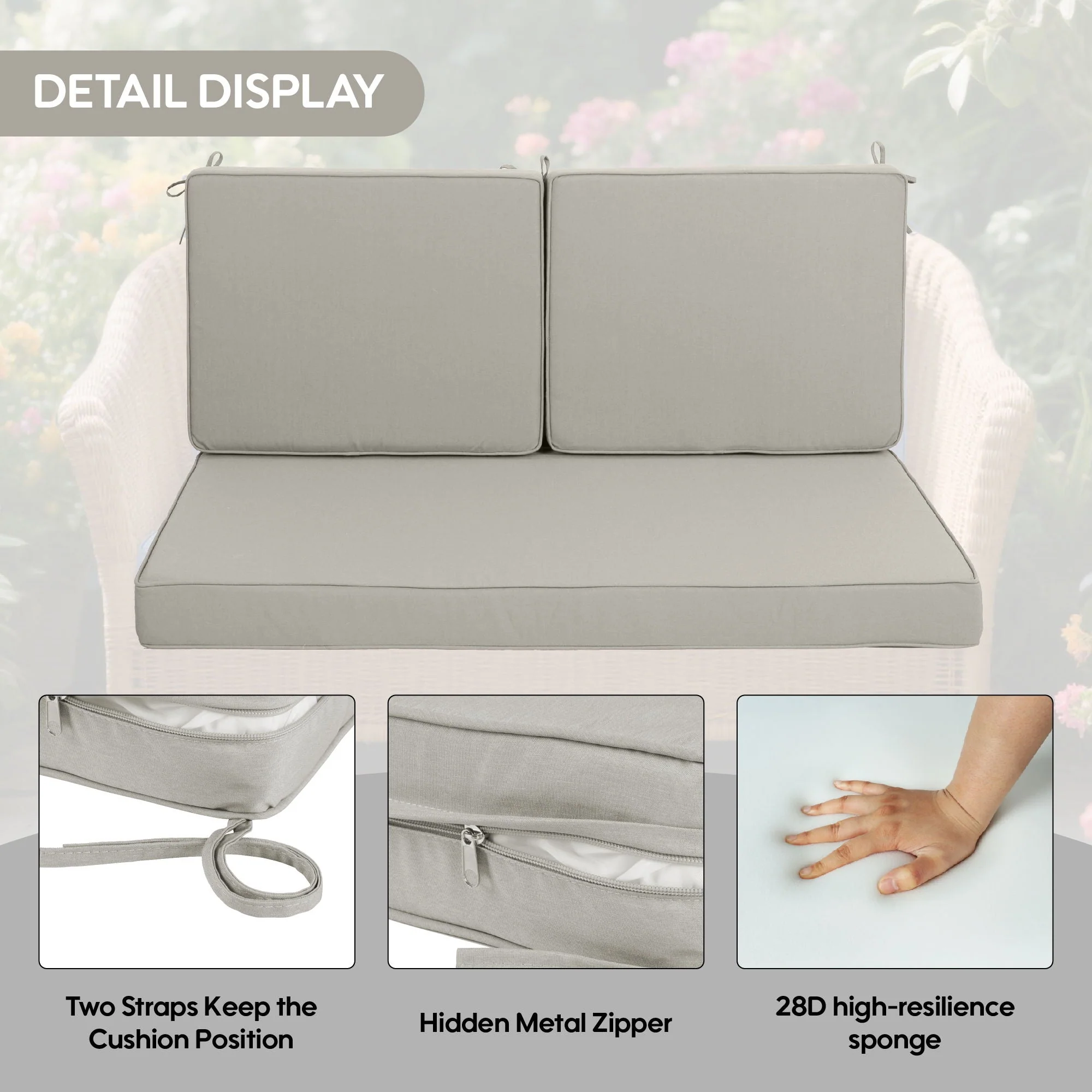 Deep Seat Waterproof Replacement Patio Chair Cushions for Patio Furniture - Image 9