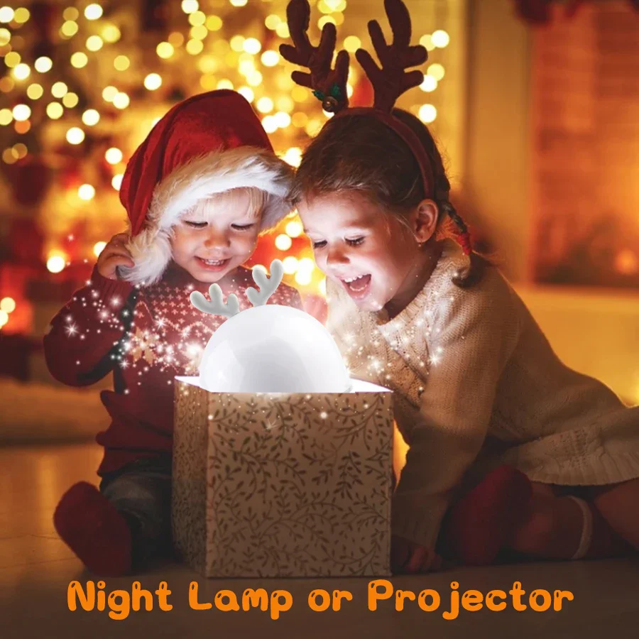 Deer Music Projector Night Light Starry Sky Rotating Lamp Bluetooth Speaker - Image 5