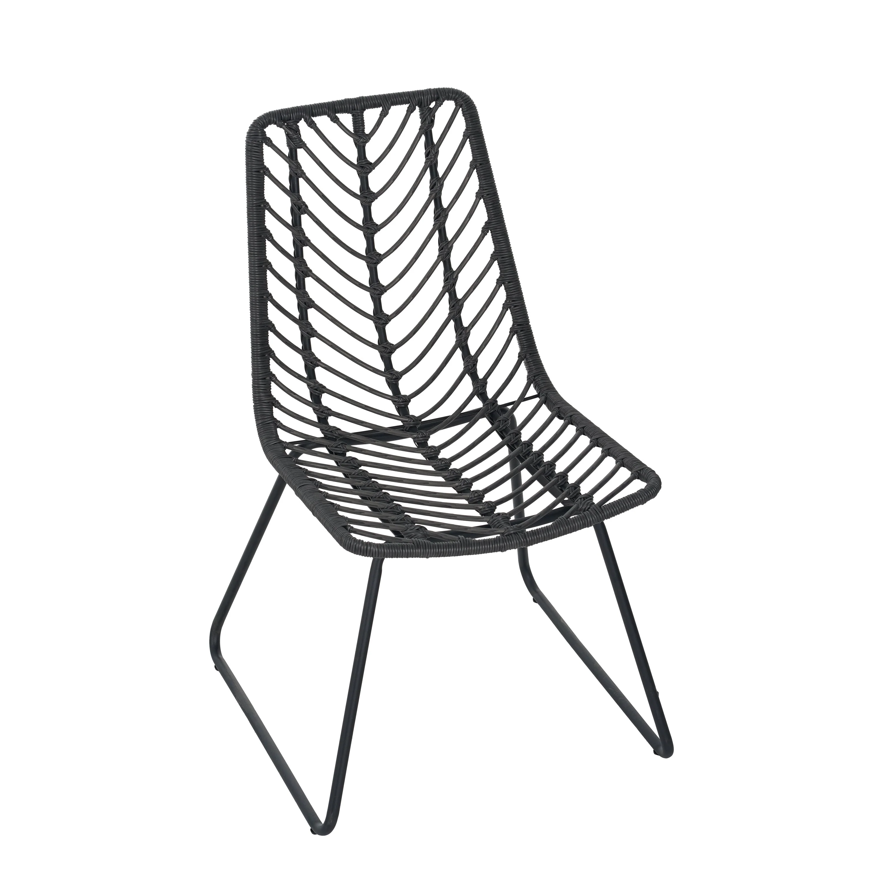 DEJA Chair 2PCS with 2 Cushions, Gray - Image 11