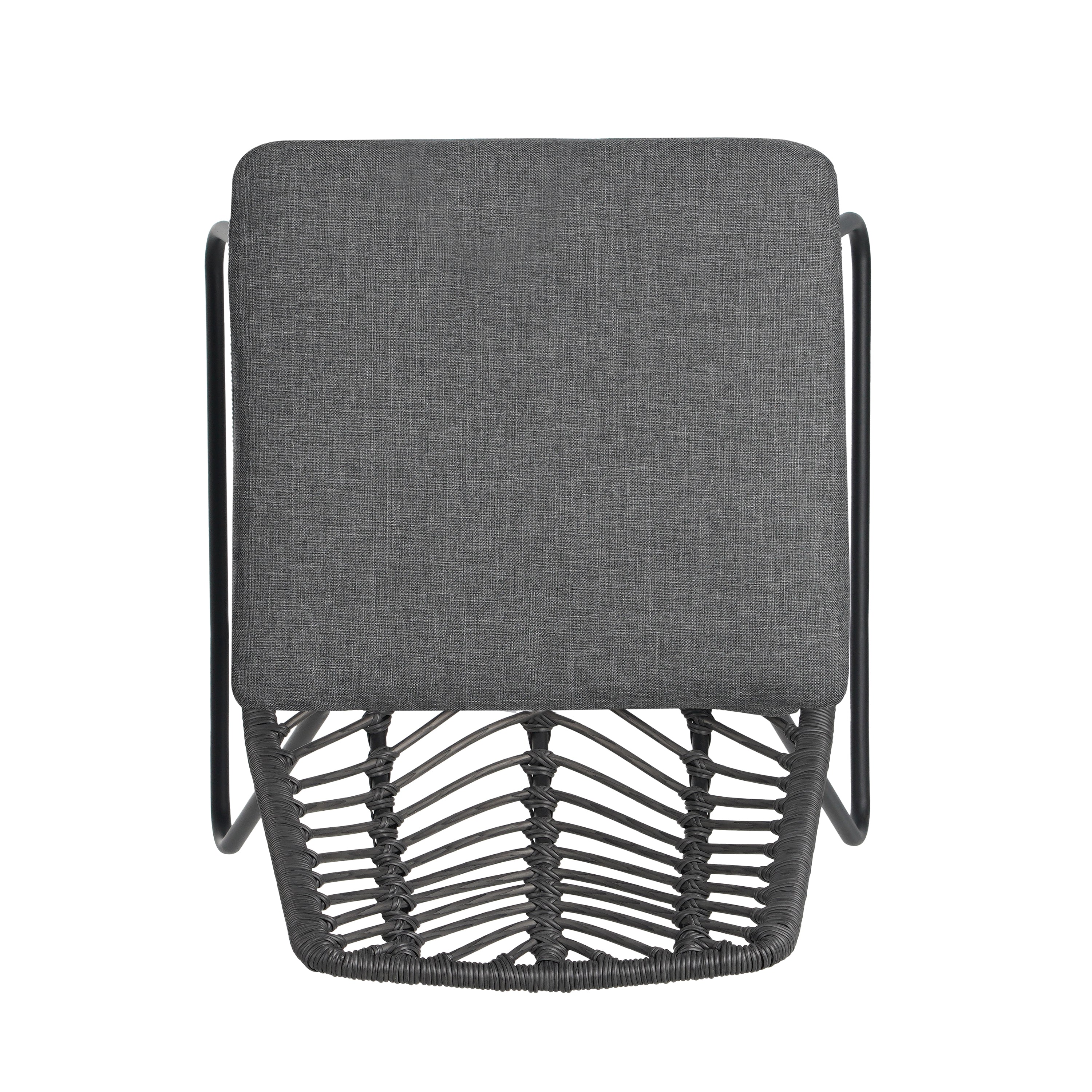 DEJA Chair 2PCS with 2 Cushions, Gray - Image 15