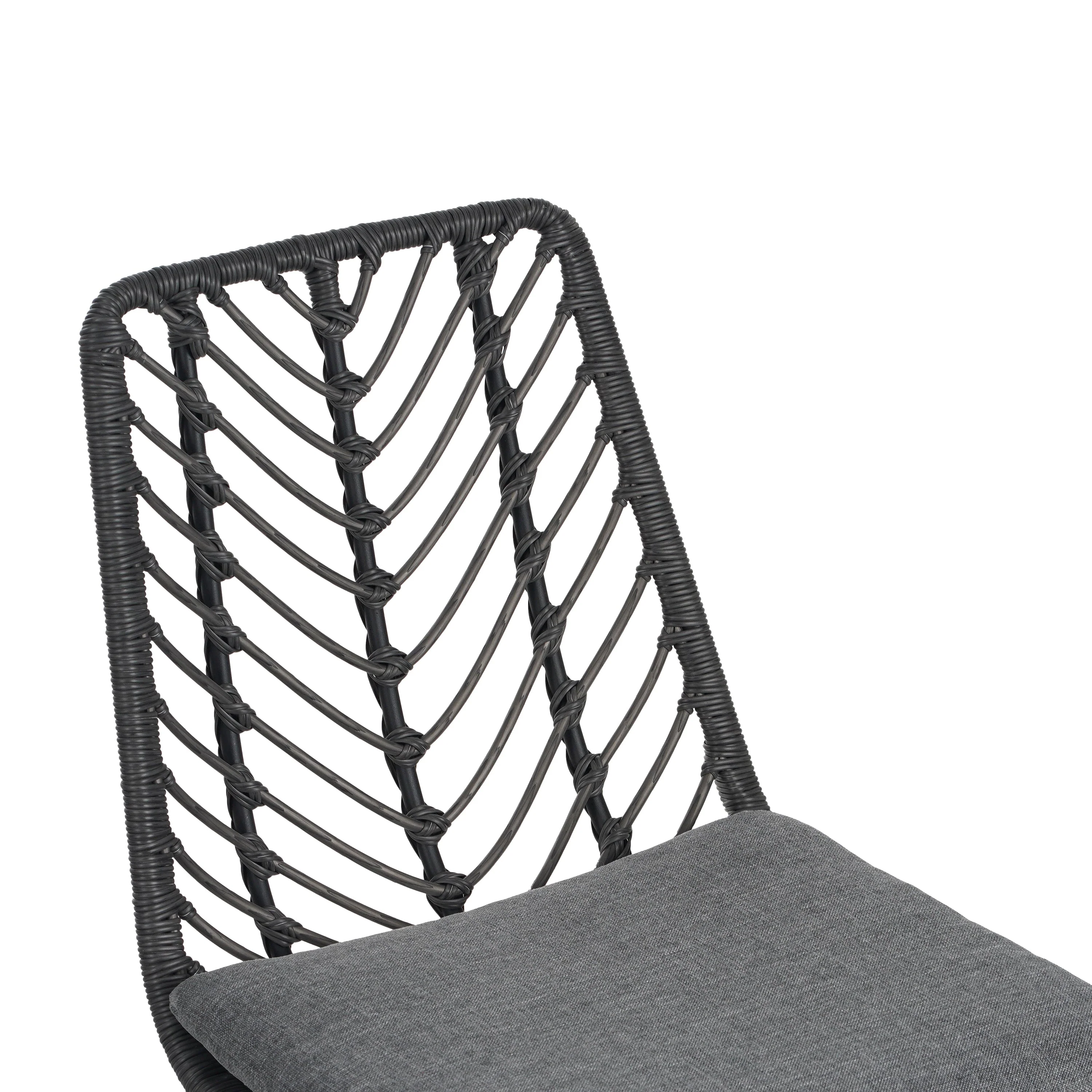 DEJA Chair 2PCS with 2 Cushions, Gray - Image 17