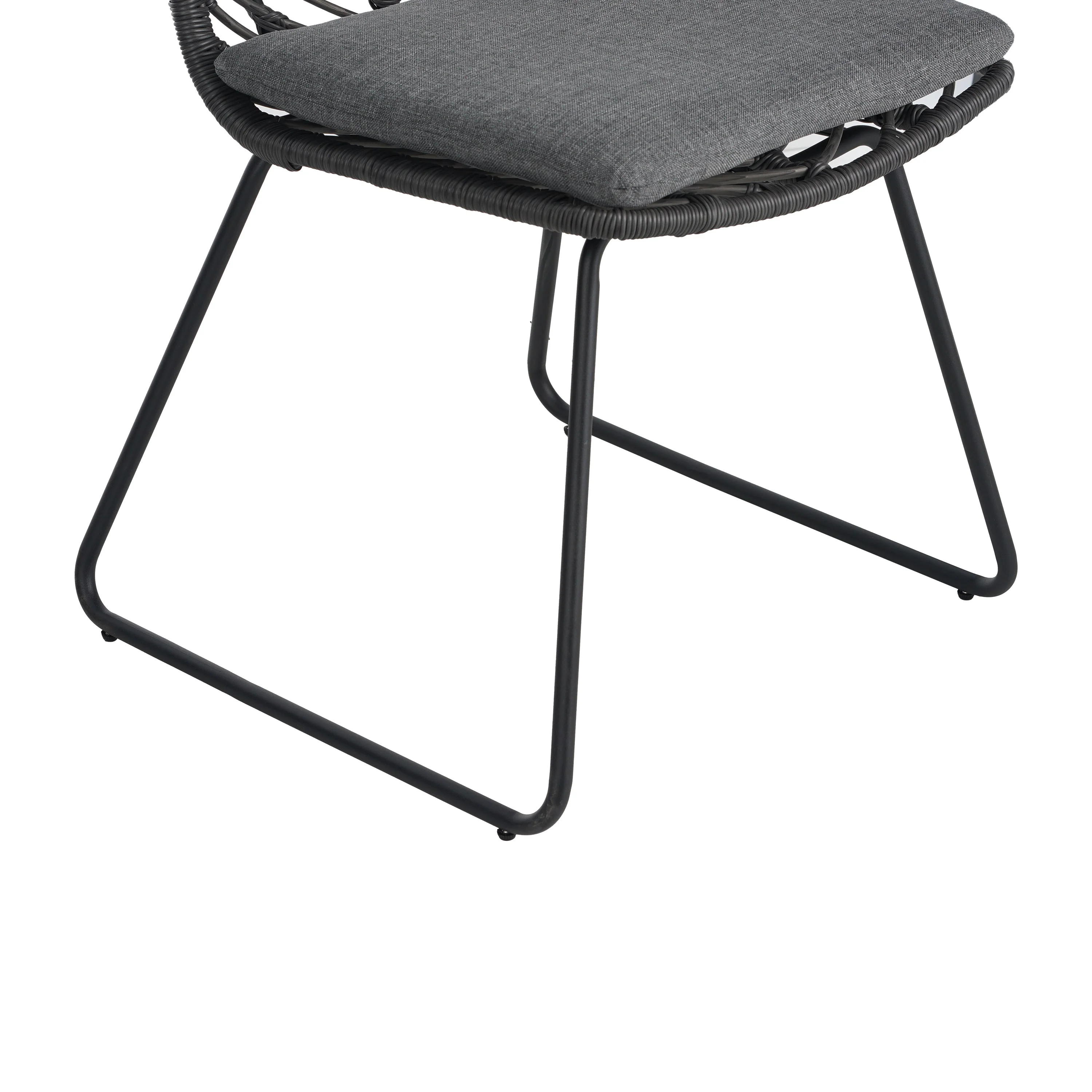 DEJA Chair 2PCS with 2 Cushions, Gray - Image 19