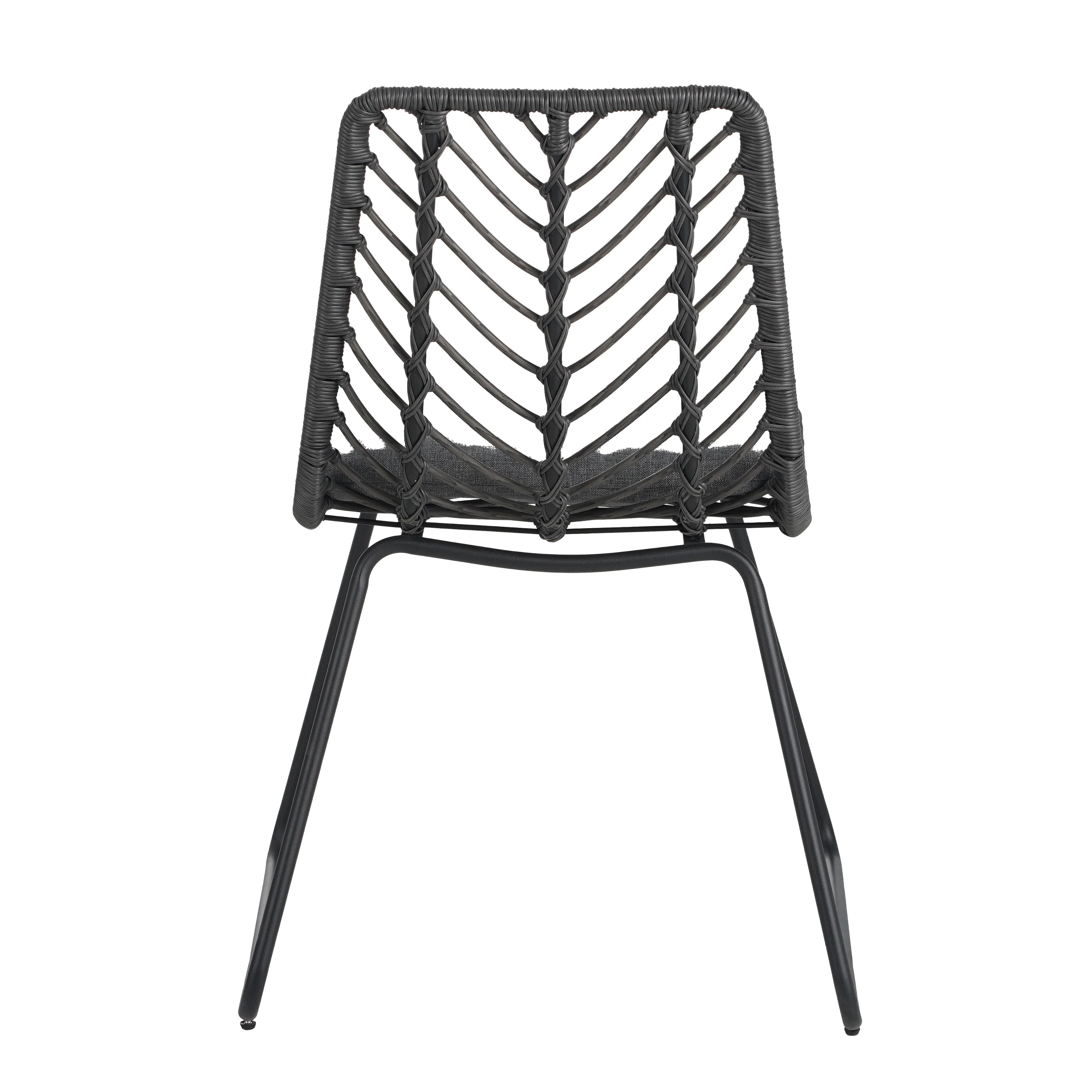 DEJA Chair 2PCS with 2 Cushions, Gray - Image 8