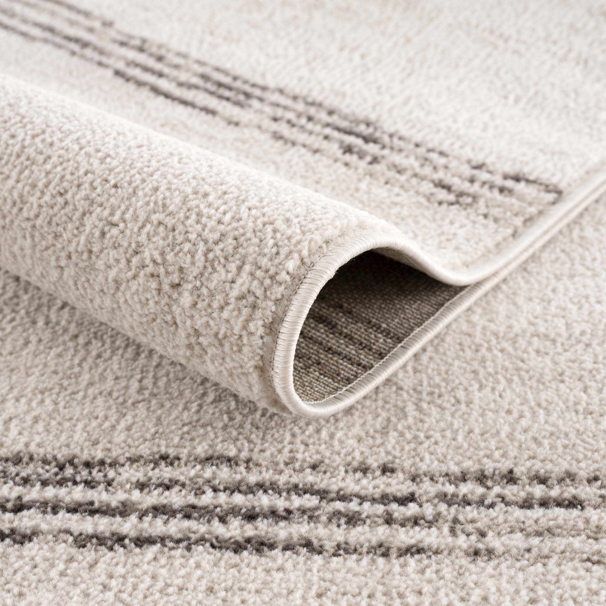Deja Cream & Charcoal Area Rug - Clearance - Image 7