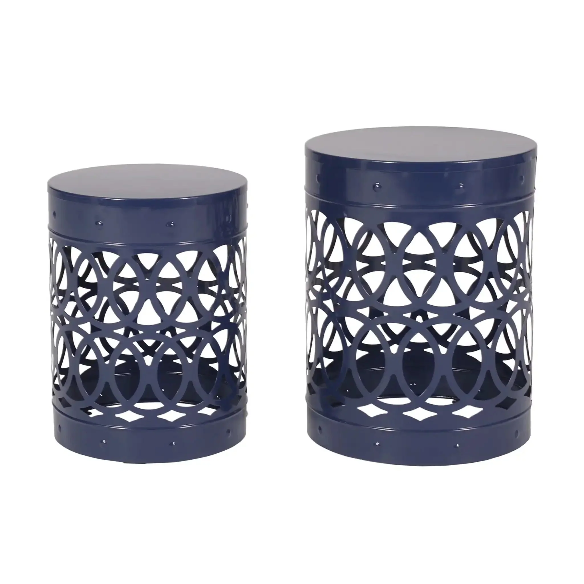Delight - Powder Coated Iron End Table (Set of 2) - Image 2
