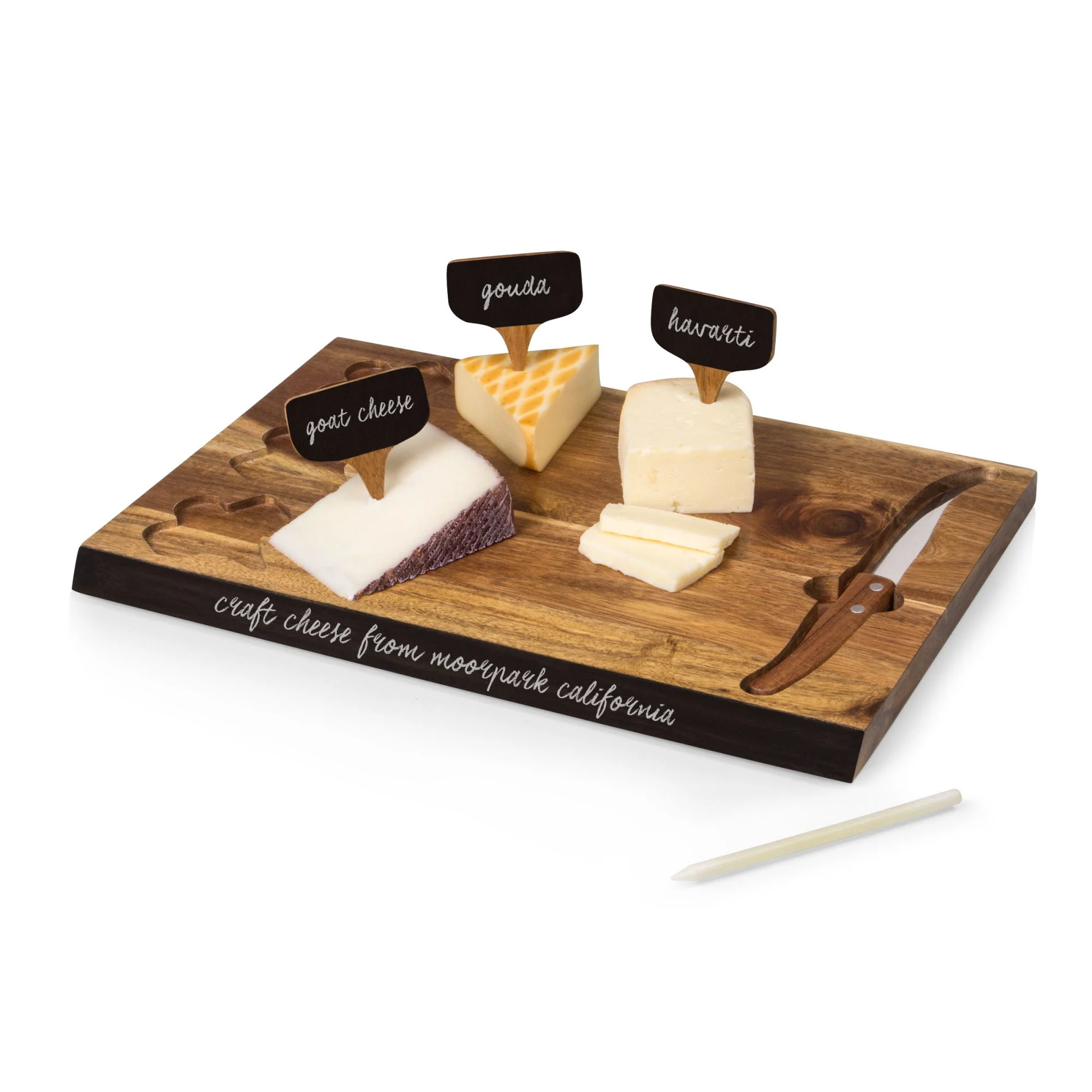 Delio Acacia Cheese Cutting Board & Tools Set - Image 9
