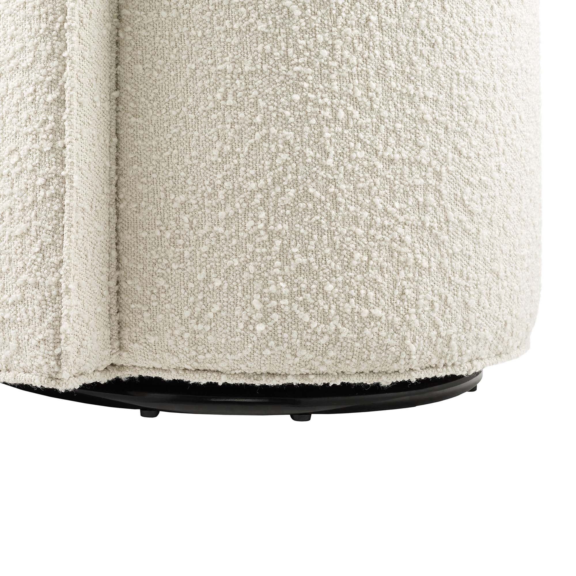Della Boucle Fabric Swivel Chair by Modway - Image 7
