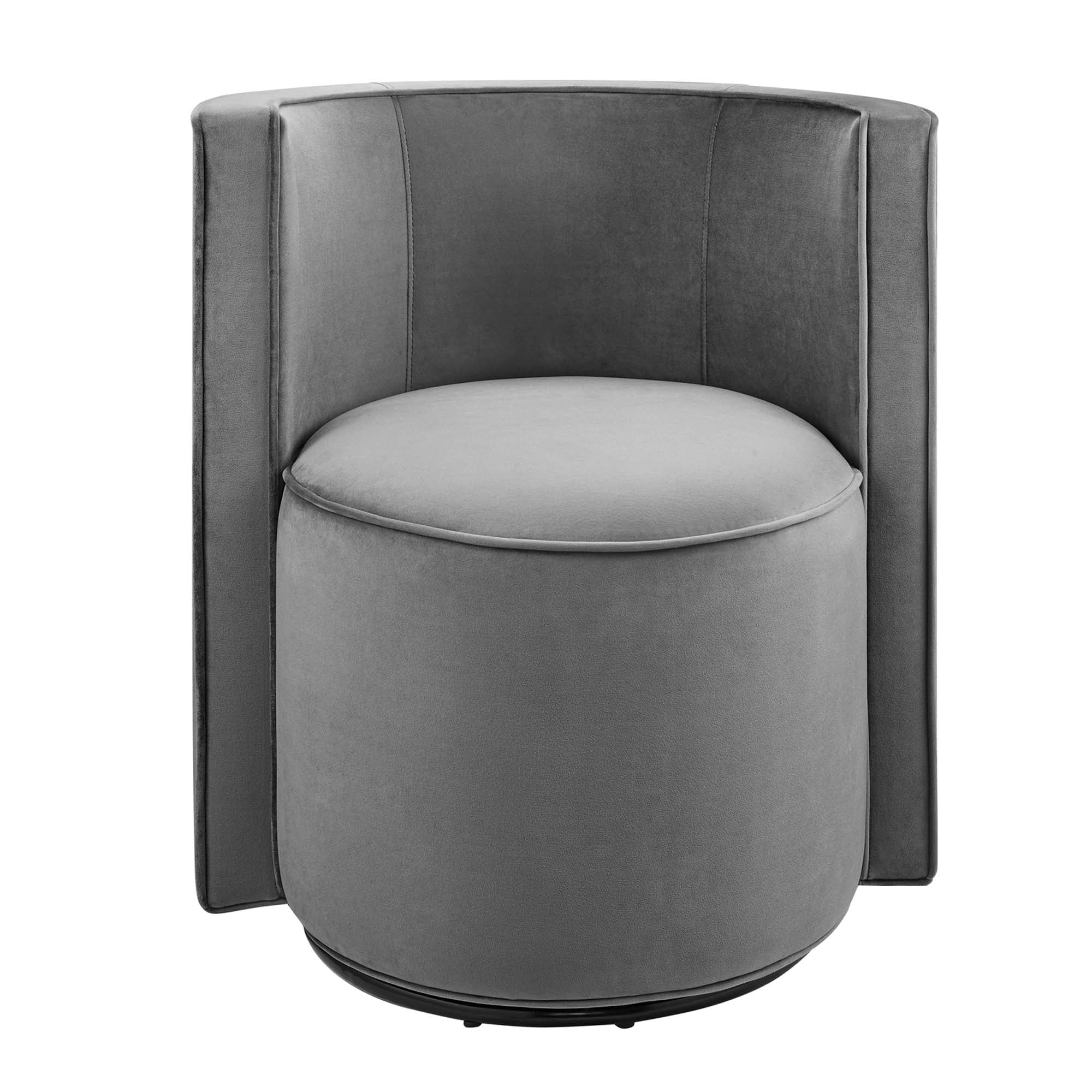 Della Performance Velvet Fabric Swivel Chair by Modway - Image 11