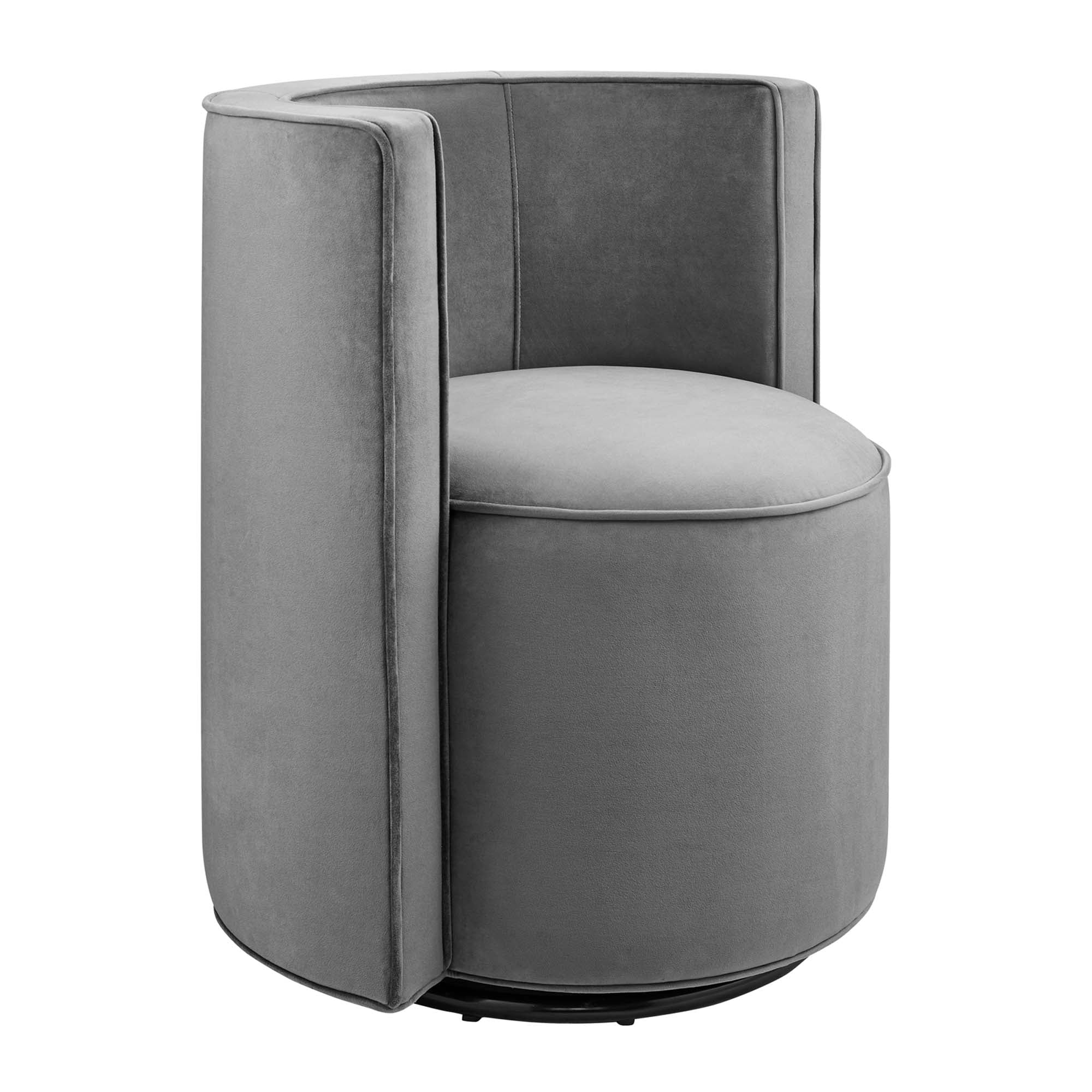 Della Performance Velvet Fabric Swivel Chair by Modway - Image 21