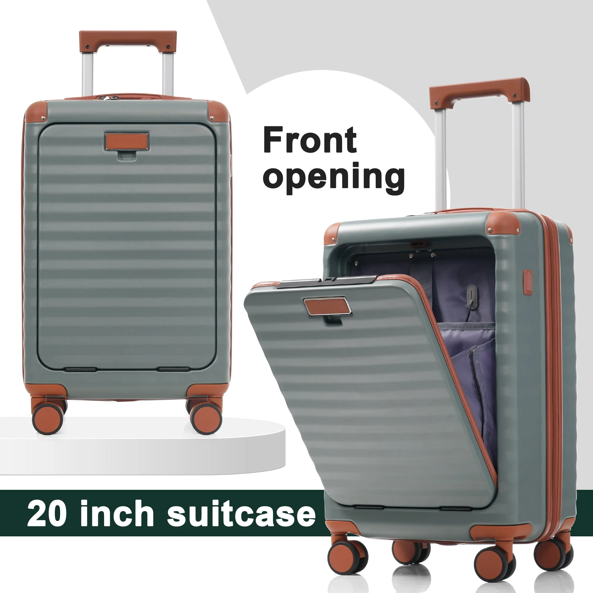 Deluxe 5-Piece Hard Side Luggage Set with USB and TSA Security - Image 10