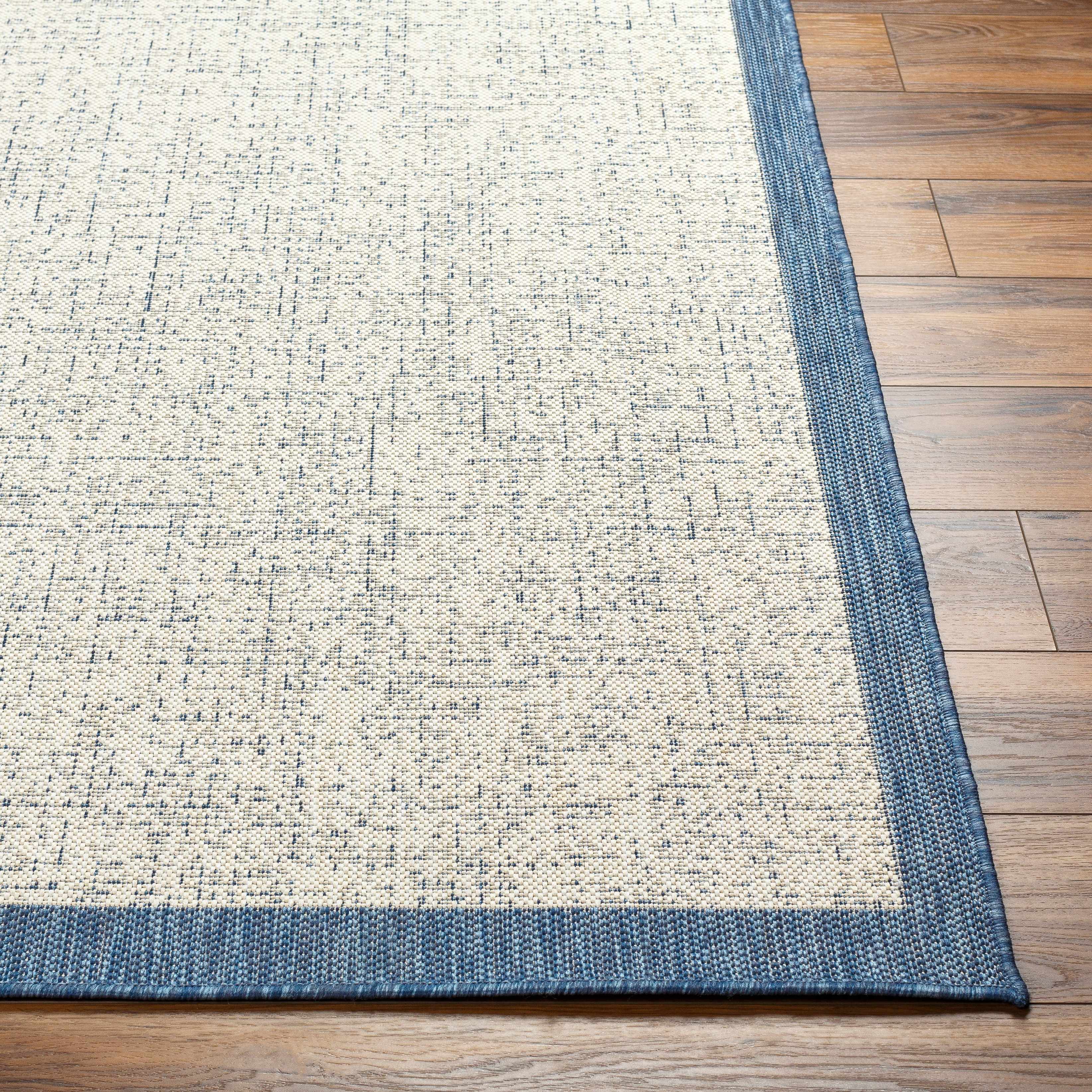 Demas Blue & Cream Area Rug - Clearance - Image 2